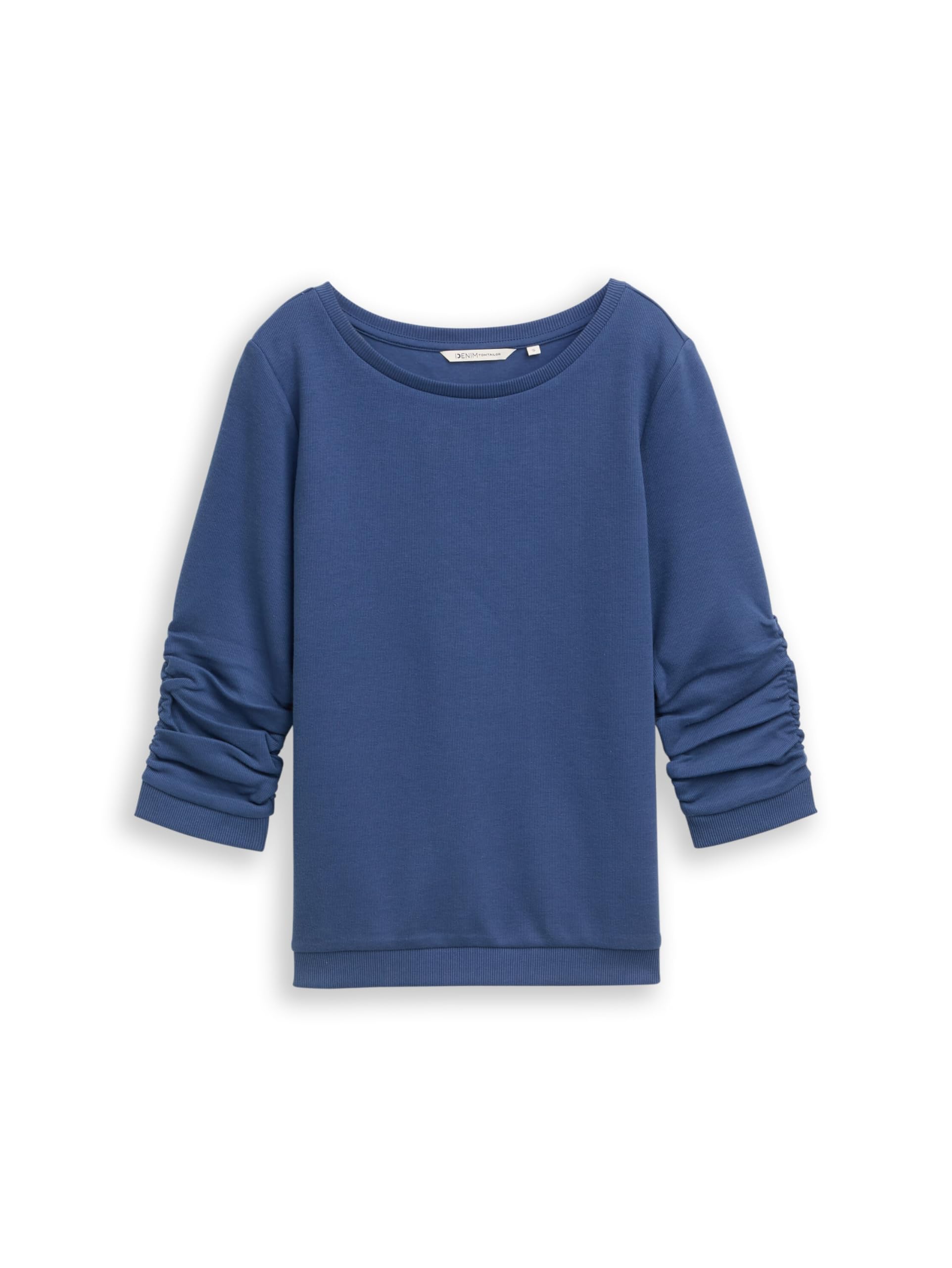 tom-tailor-denim-damen-1049053-fitted-sweatshirt-mit-raffungen image 4