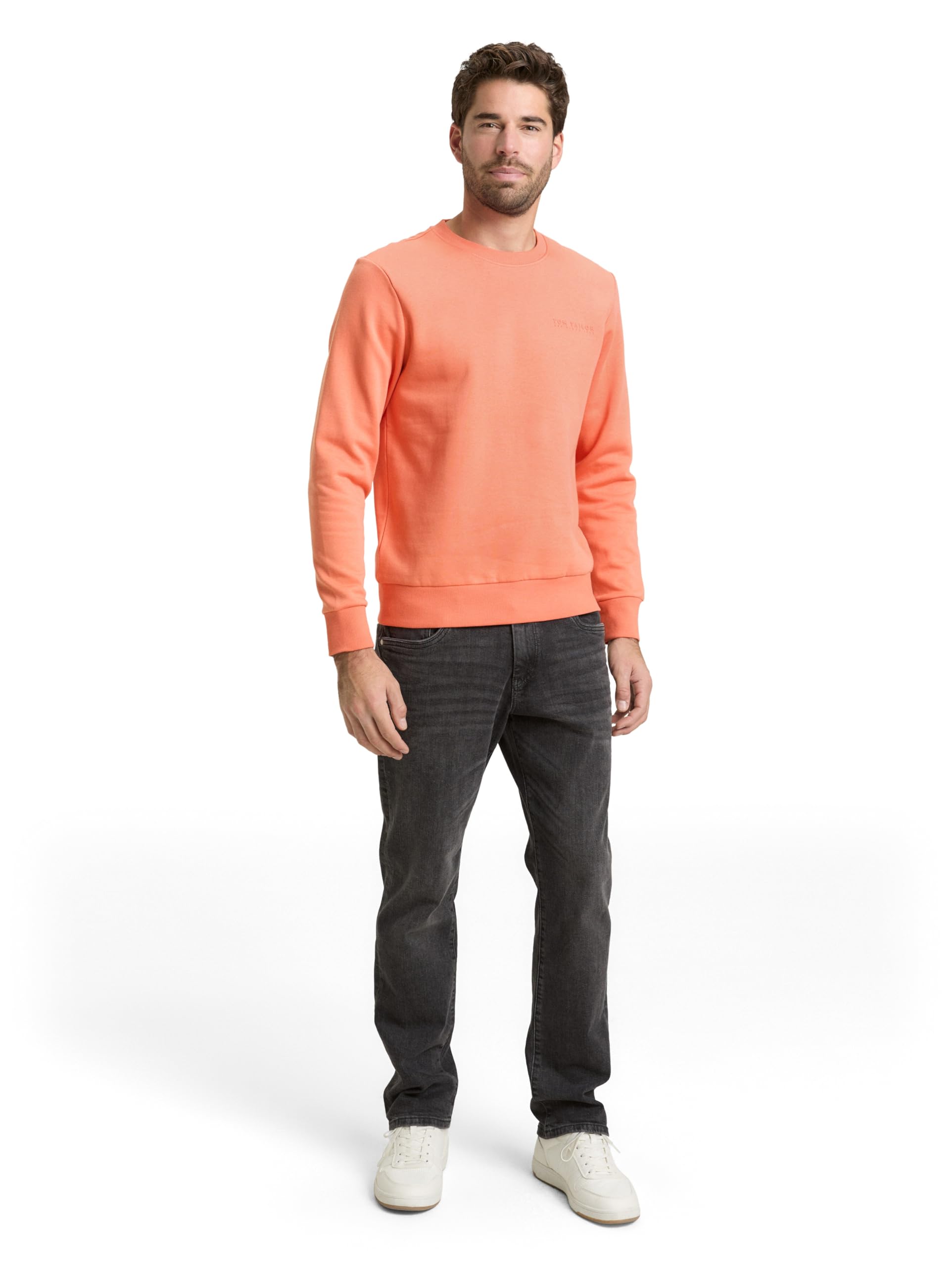 tom-tailor-herren-sweatshirt-mit-rundhalsausschnitt-schlichtes-basic-sweatshirt image 2