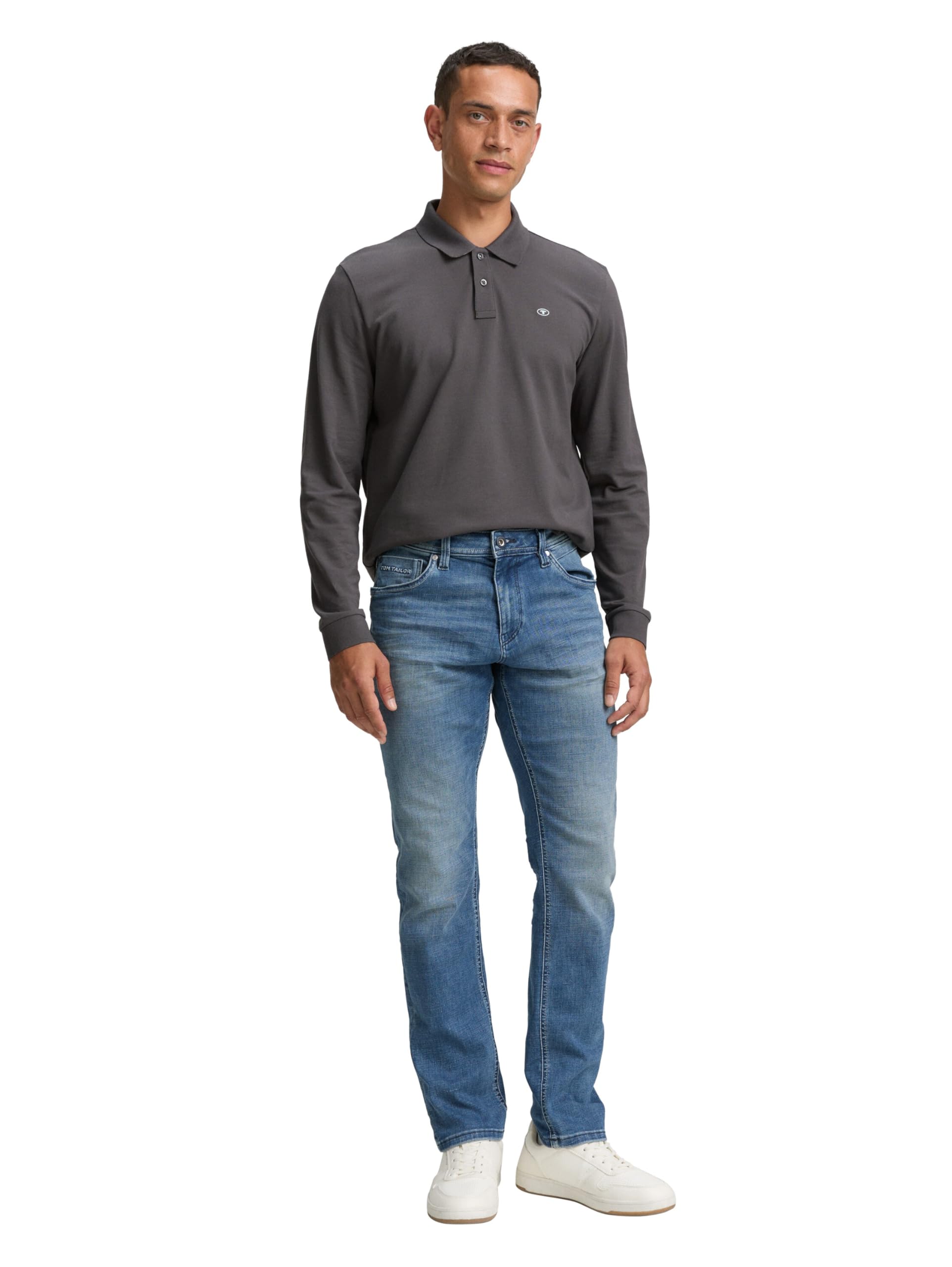 tom-tailor-herren-longsleeve-basic-piqu-poloshirt image 2