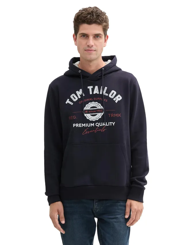 tom-tailor-herren-hoodie-sweatshirt-mit-logo-print image 1