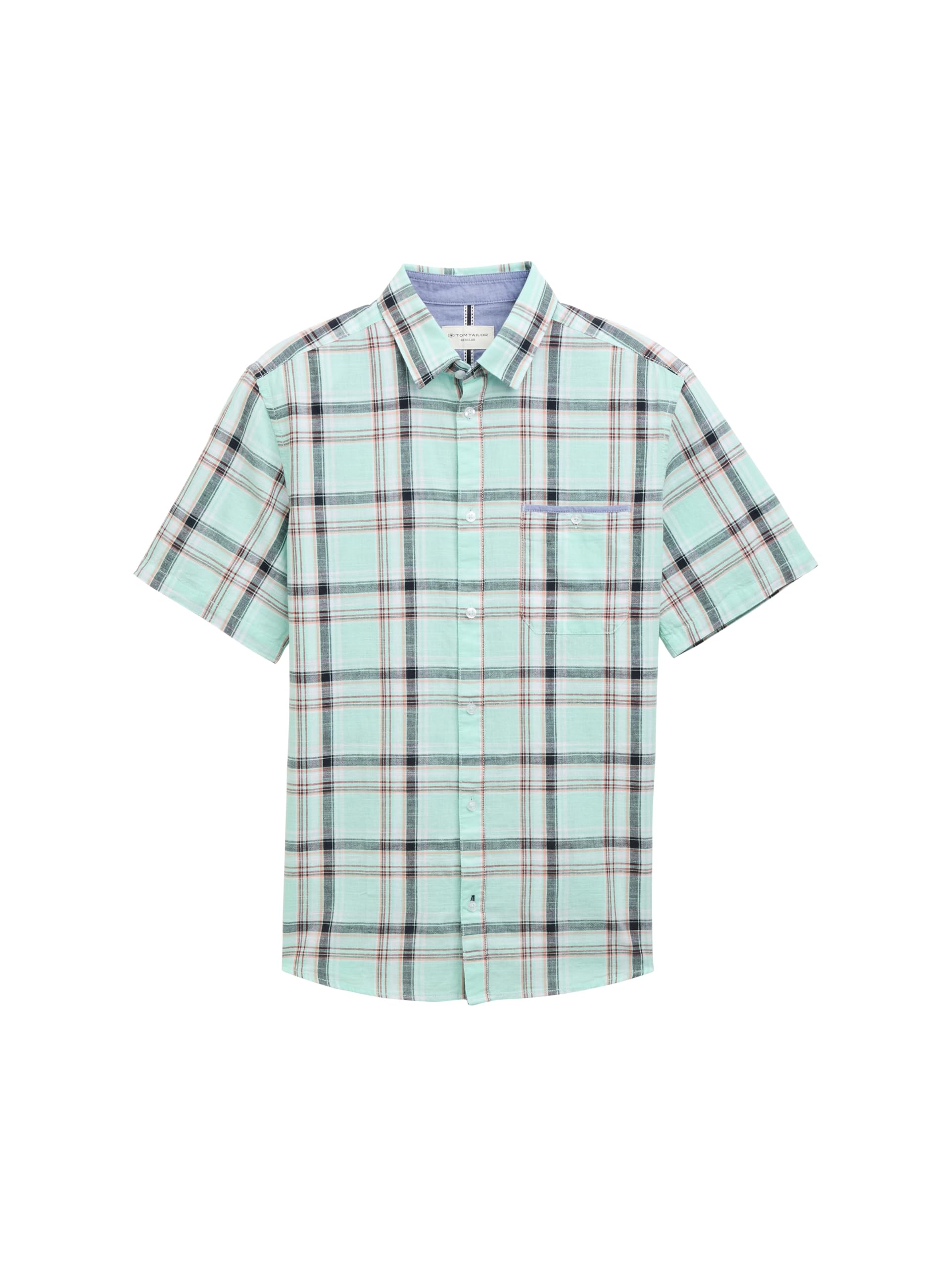 tom-tailor-herren-regular-fit-kurzarmhemd-mit-karomuster image 5