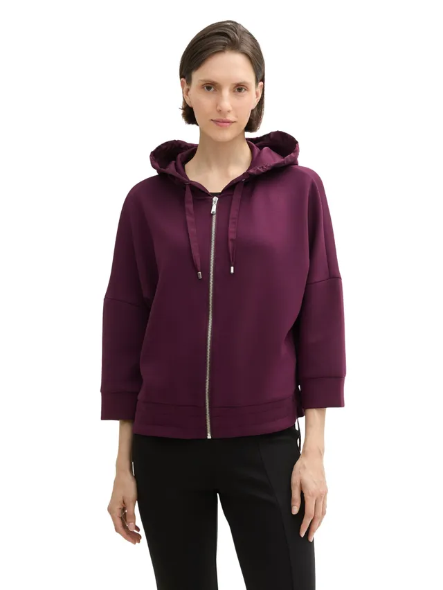tom-tailor-damen-sweatjacke-1043171-mit-kapuze image 1