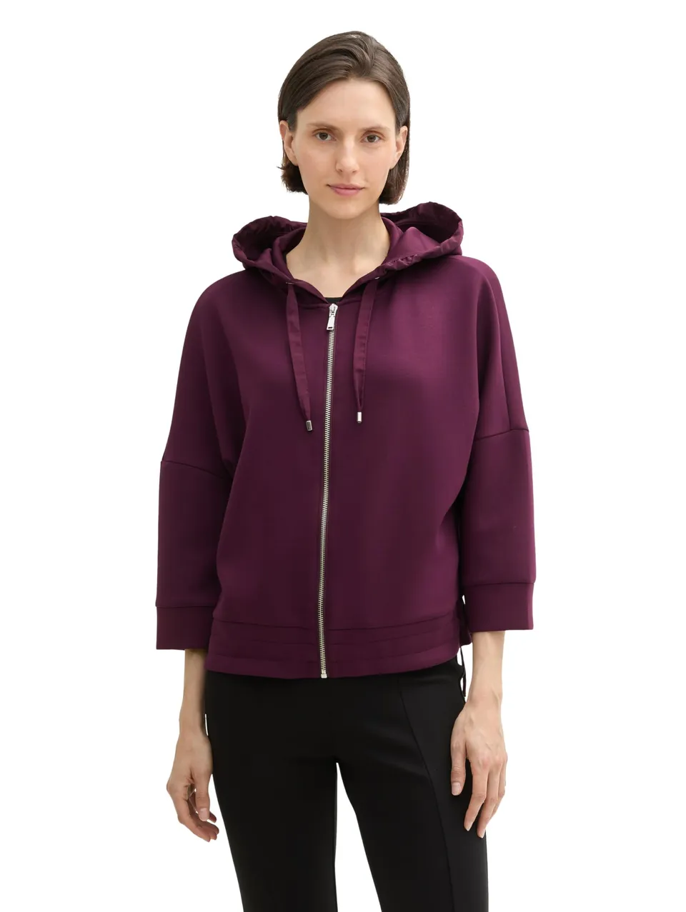 tom-tailor-damen-sweatjacke-1043171-mit-kapuze image 1