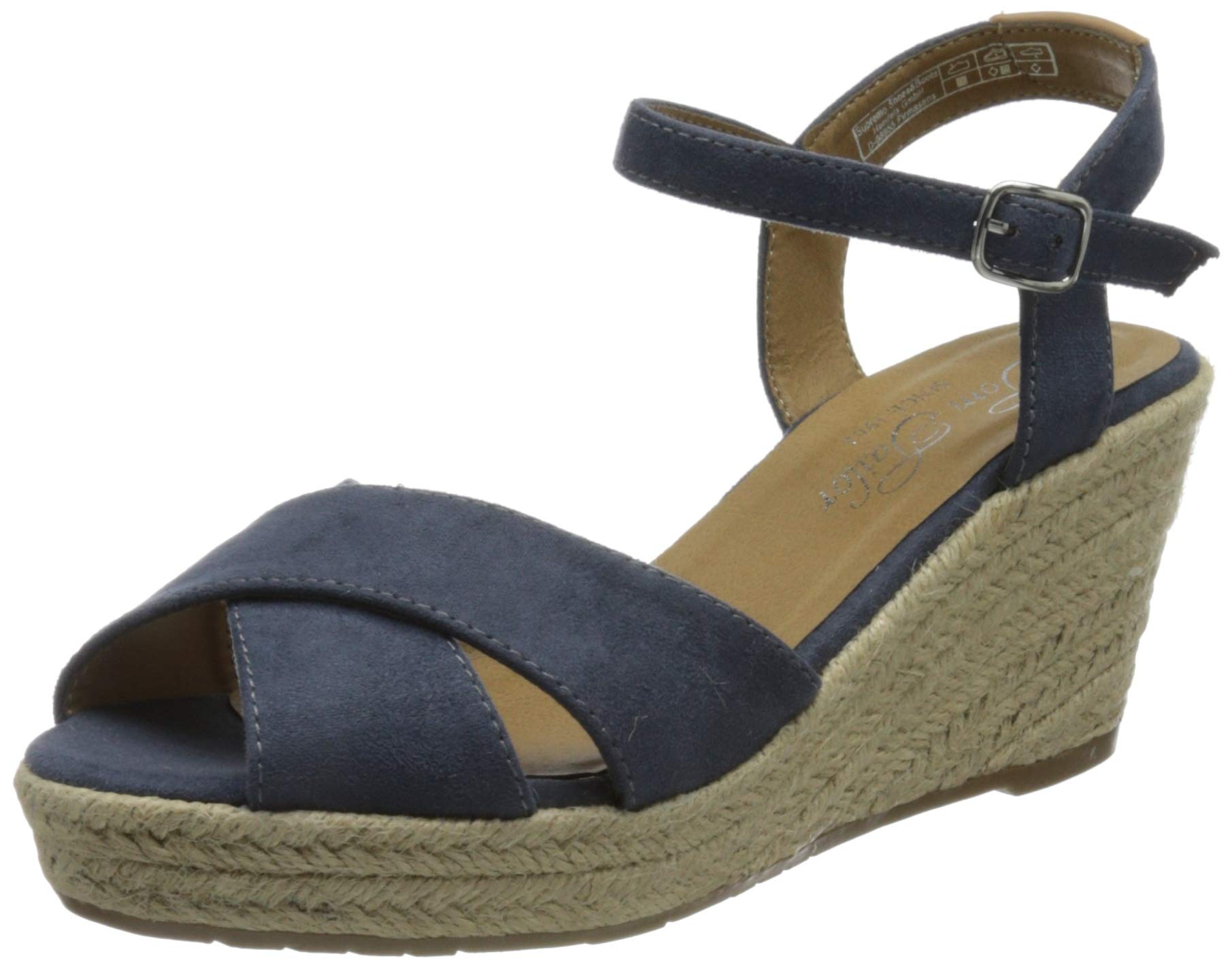 tom-tailor-damen-keilsandale-1190105-sandalette-mit-ankle-strap image 1