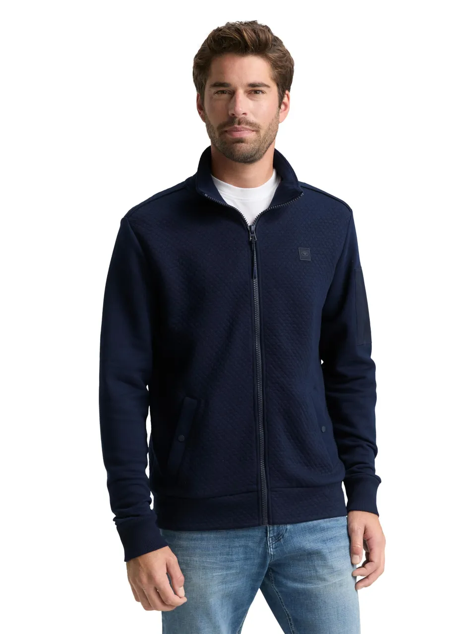 tom-tailor-herren-sweatjacke-1049263-mit-rmeltasche image 1