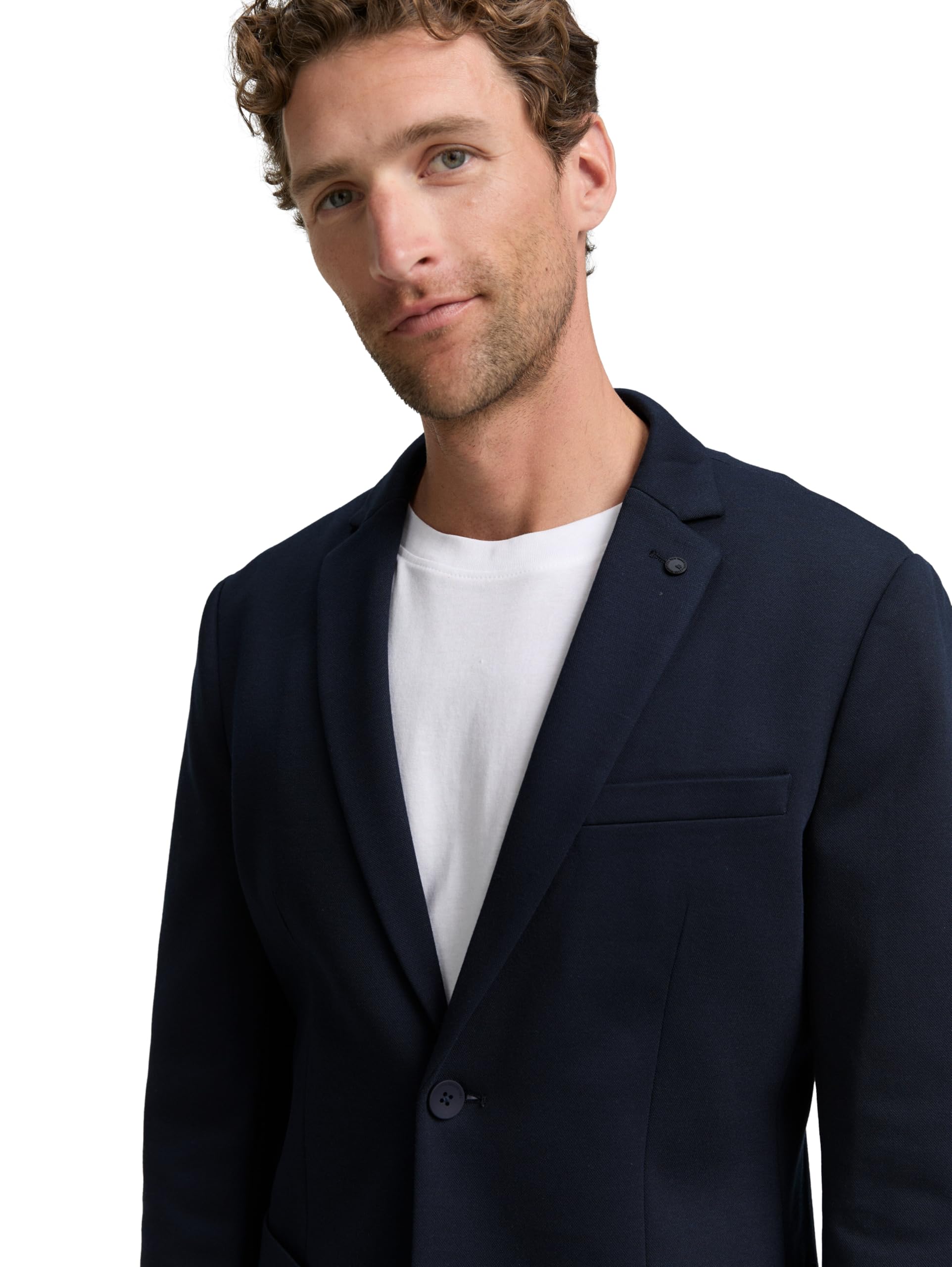 tom-tailor-herren-1047273-regular-fit-piqu-blazer-leichter-blazer-f-r-herren image 5