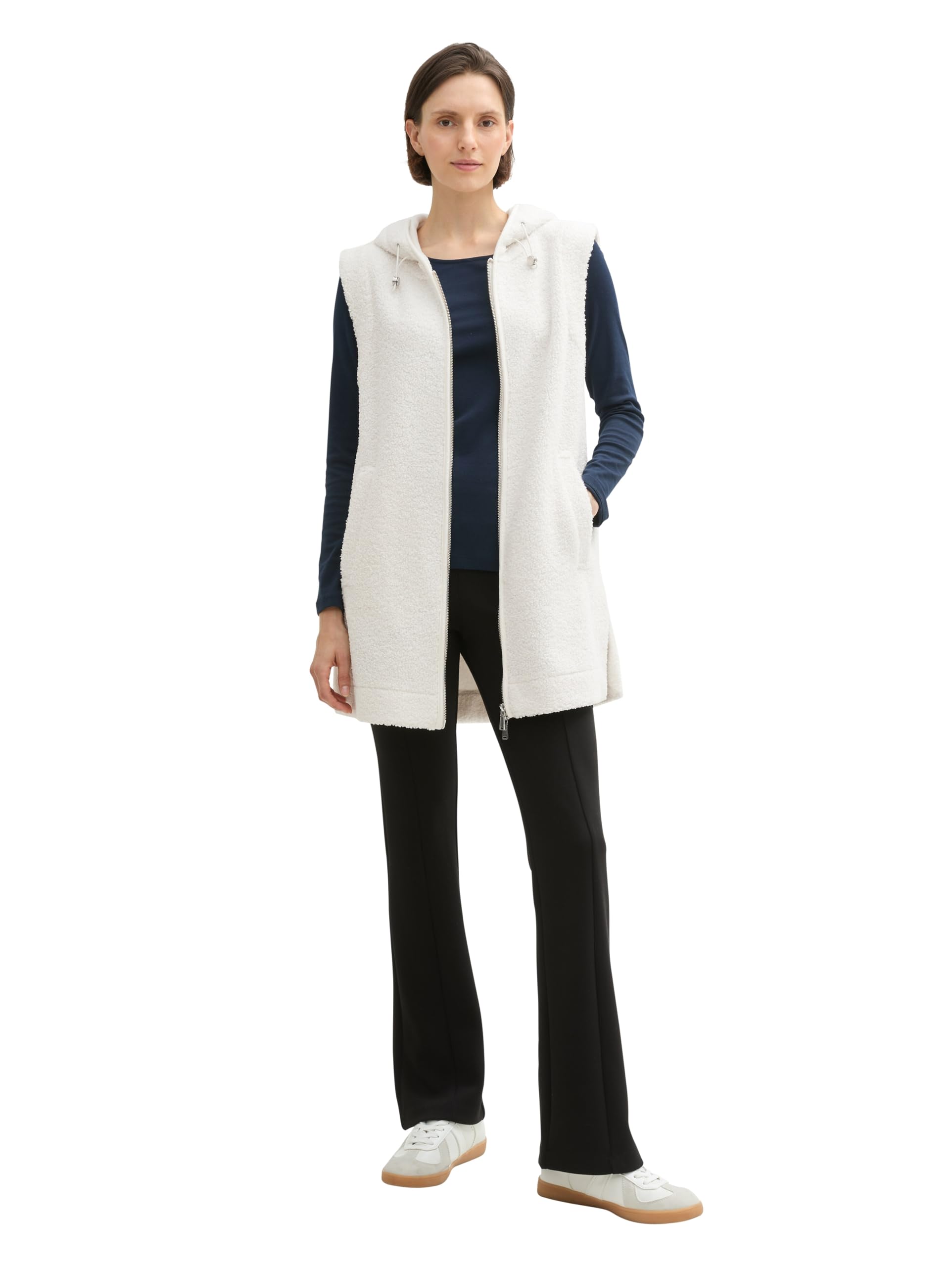 tom-tailor-1043177-damen-teddy-weste-mit-kapuze image 2