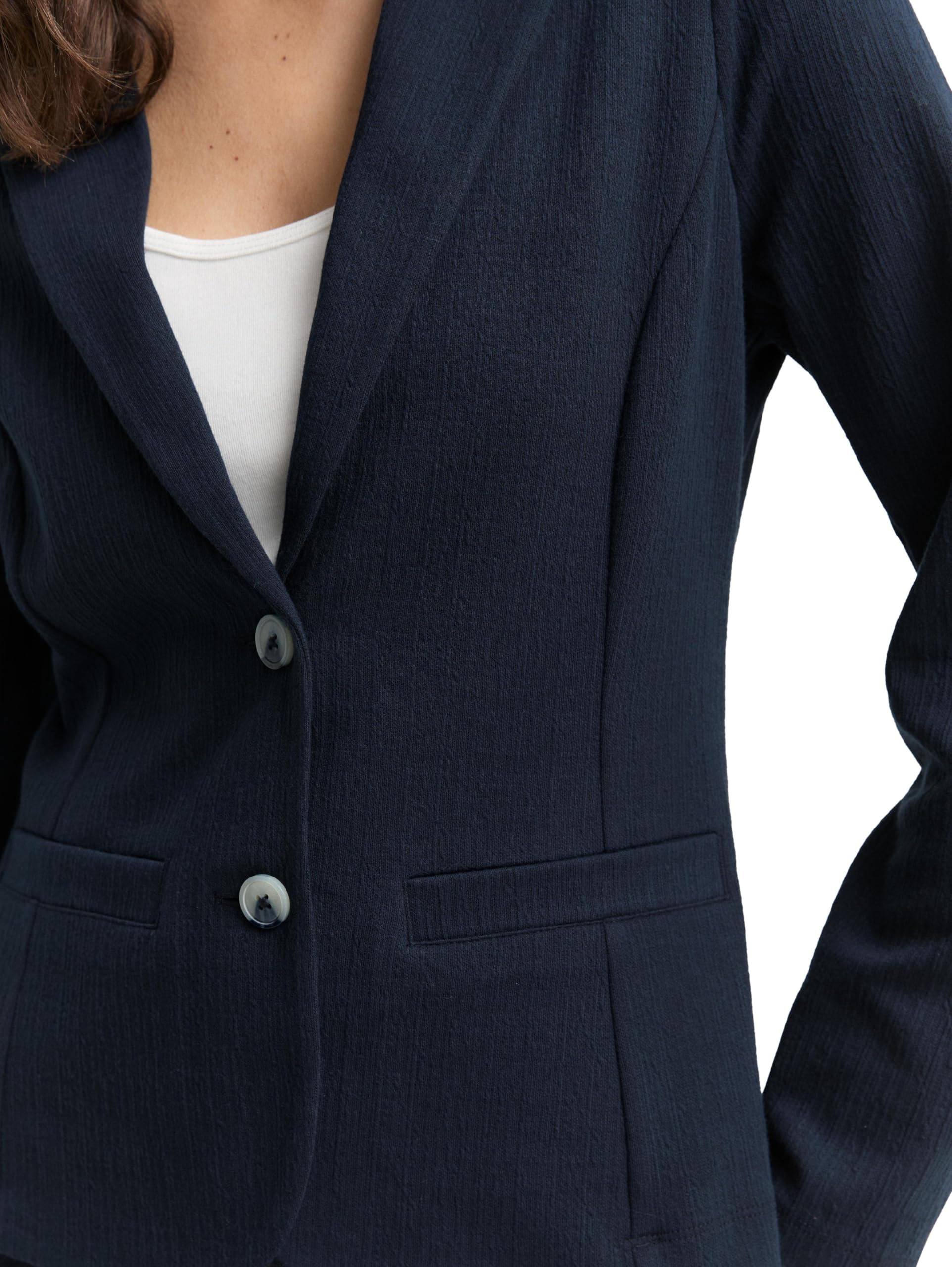 tom-tailor-damen-1047595-regular-fit-jacquard-blazer image 4