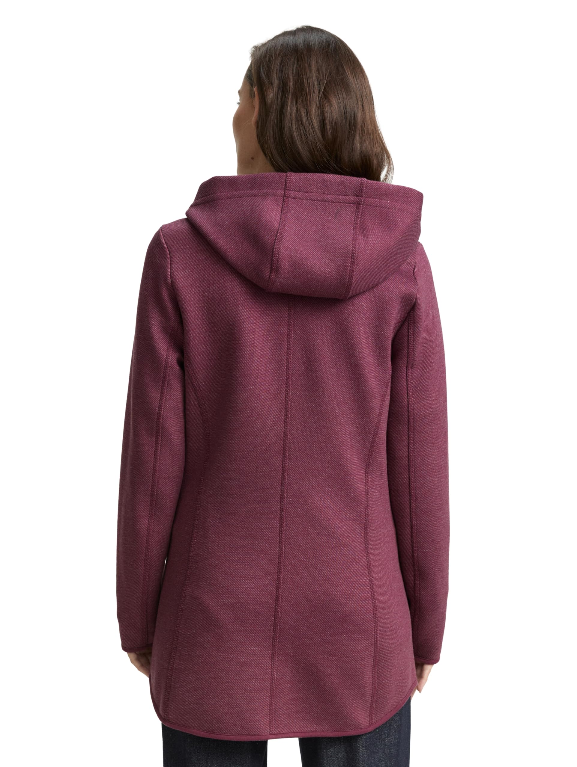 tom-tailor-damen-1044413-hoodie-sweatjacke-in-twill-optik image 2