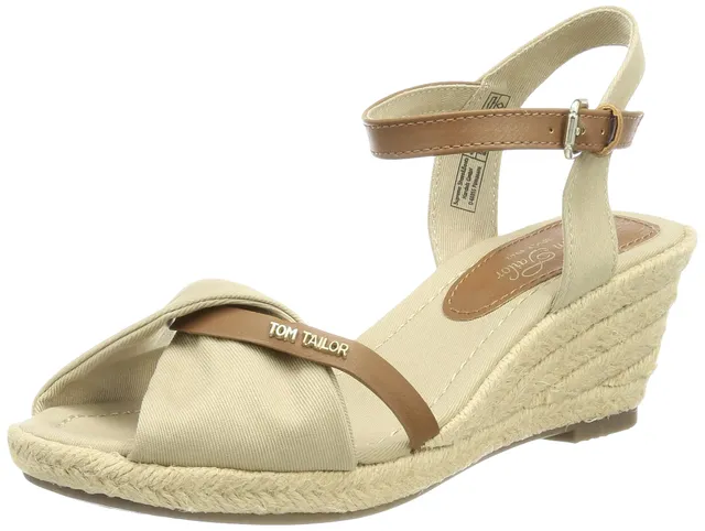 tom-tailor-damen-keilsandale-1190906-beige-36-eu image 1