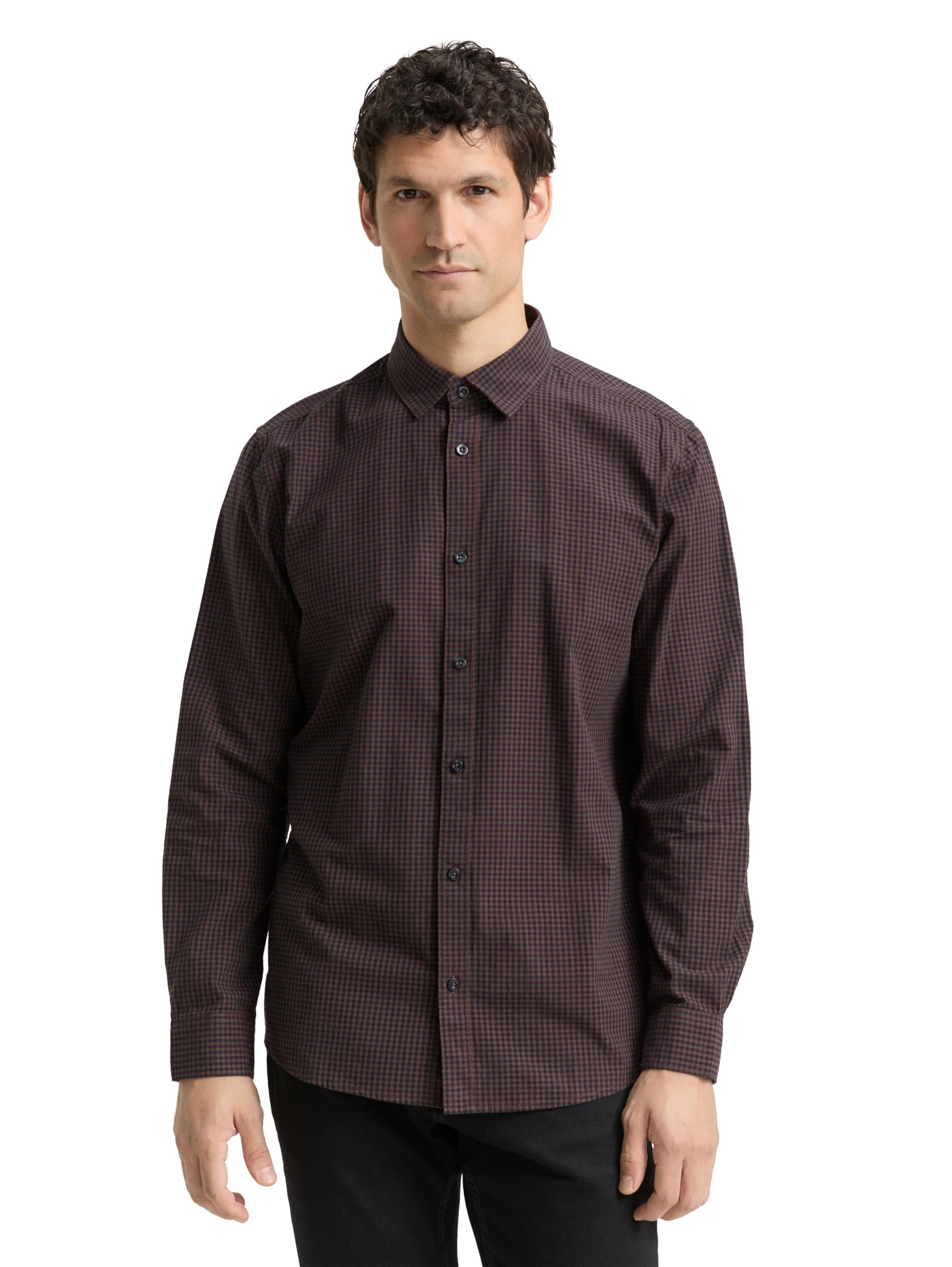 tom-tailor-herren-regular-fit-hemd-mit-karomuster image 1