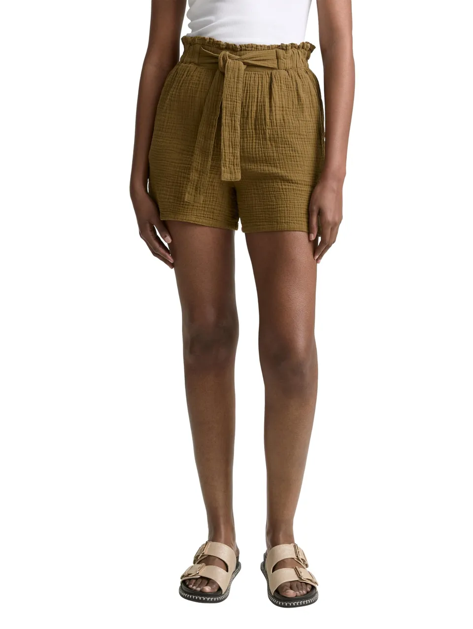 tom-tailor-denim-damen-musselin-relaxed-fit-shorts image 1