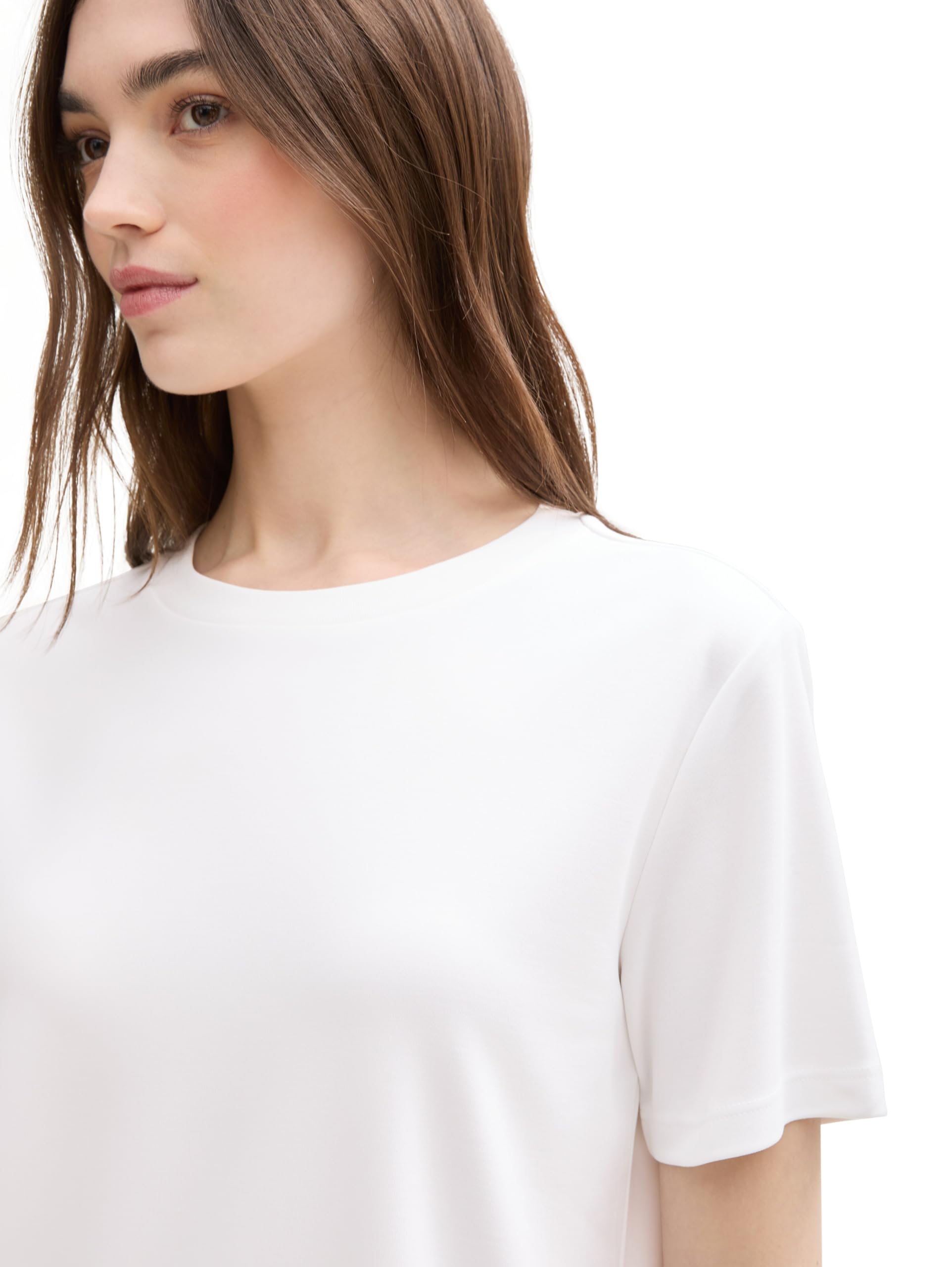 tom-tailor-denim-1041160-t-shirt-damen-1er-pack-fitted-fit image 4