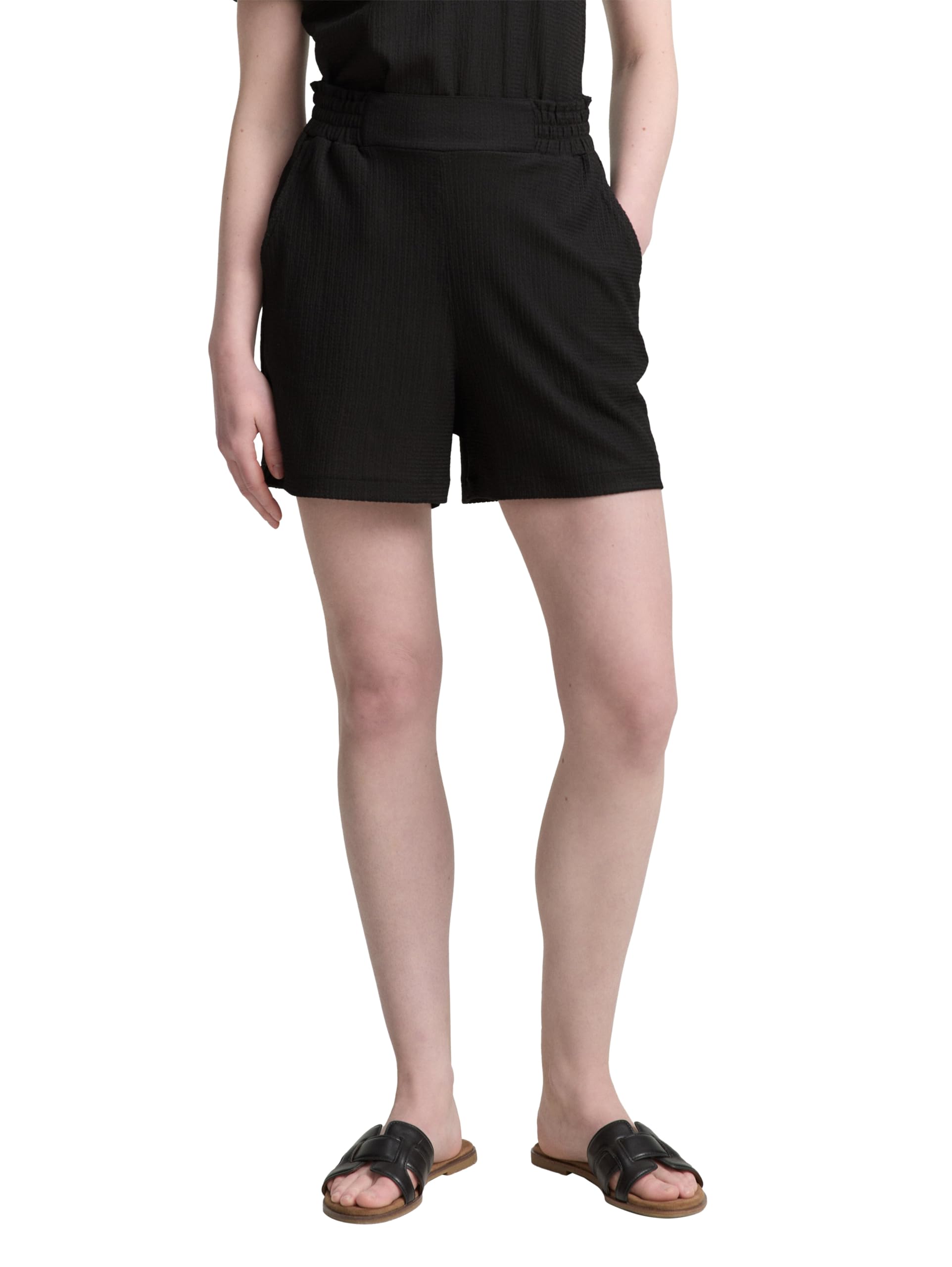 tom-tailor-denim-damen-relaxed-jacquard-shorts image 1