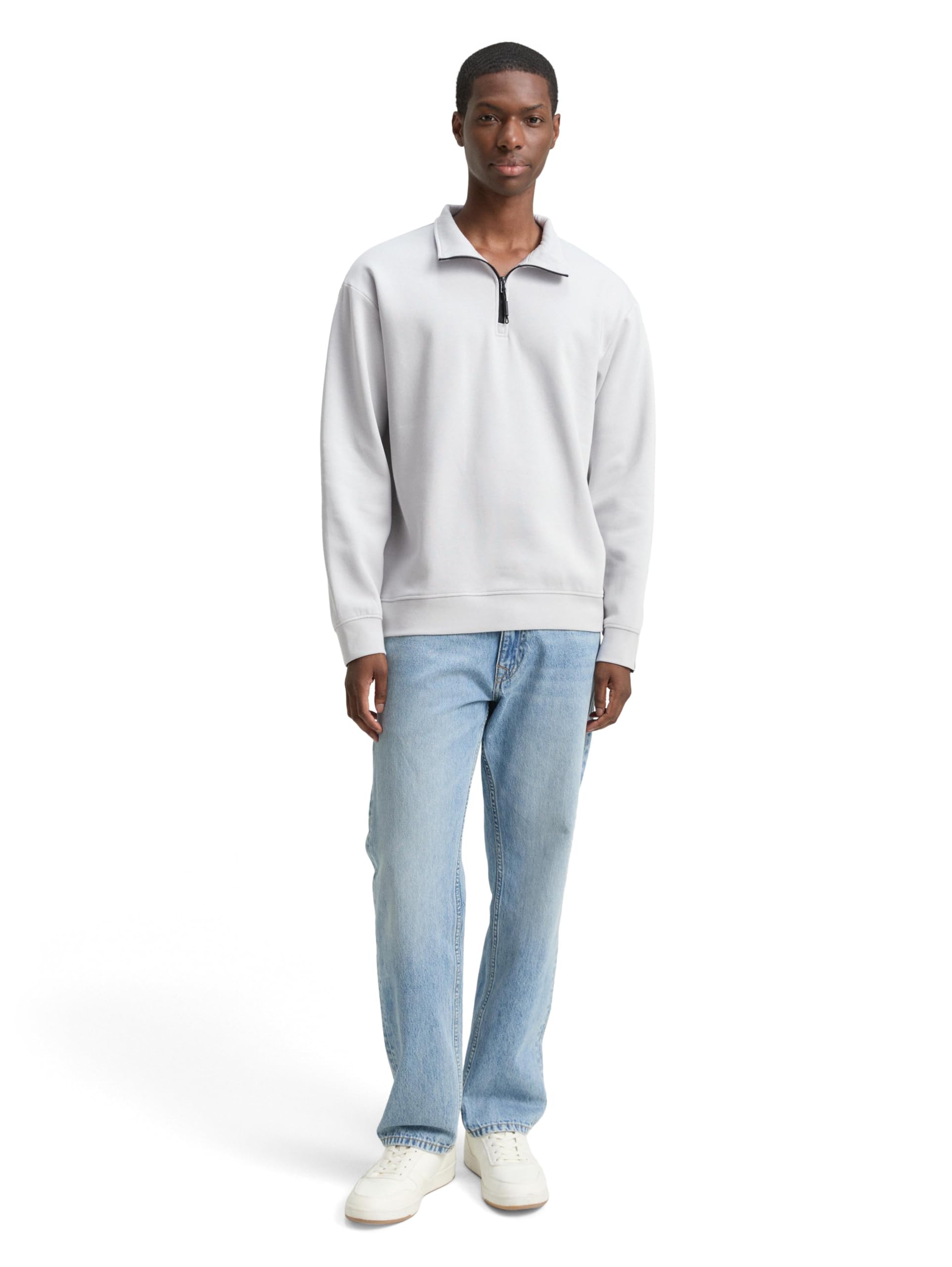 tom-tailor-denim-herren-1049013-troyer-sweatshirt-mit-logo-badge image 3