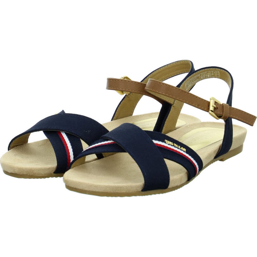 tom-tailor-3292201-damen-sandaletten-streifen-sportlich-elegant image 6