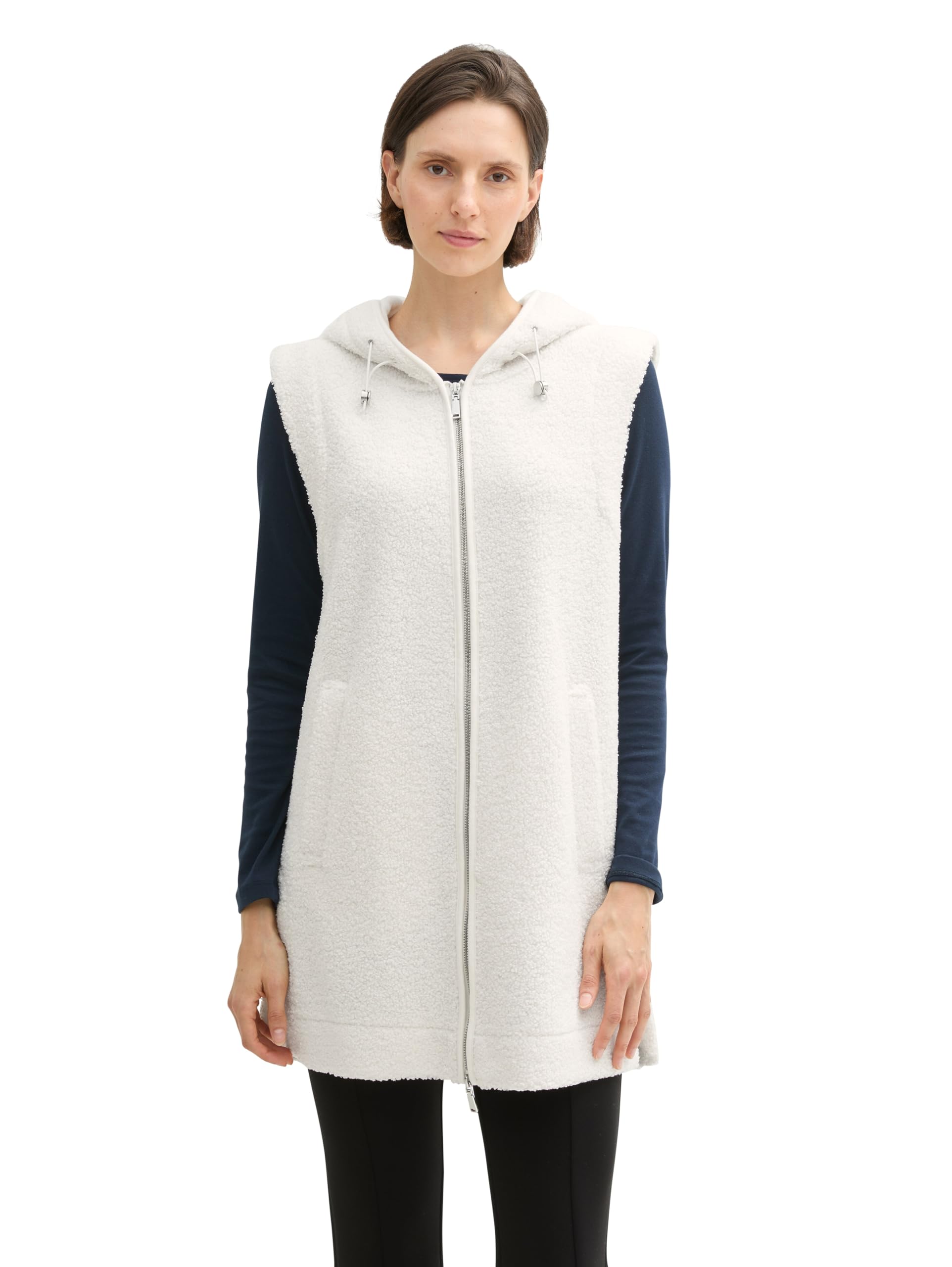 tom-tailor-1043177-damen-teddy-weste-mit-kapuze image 1