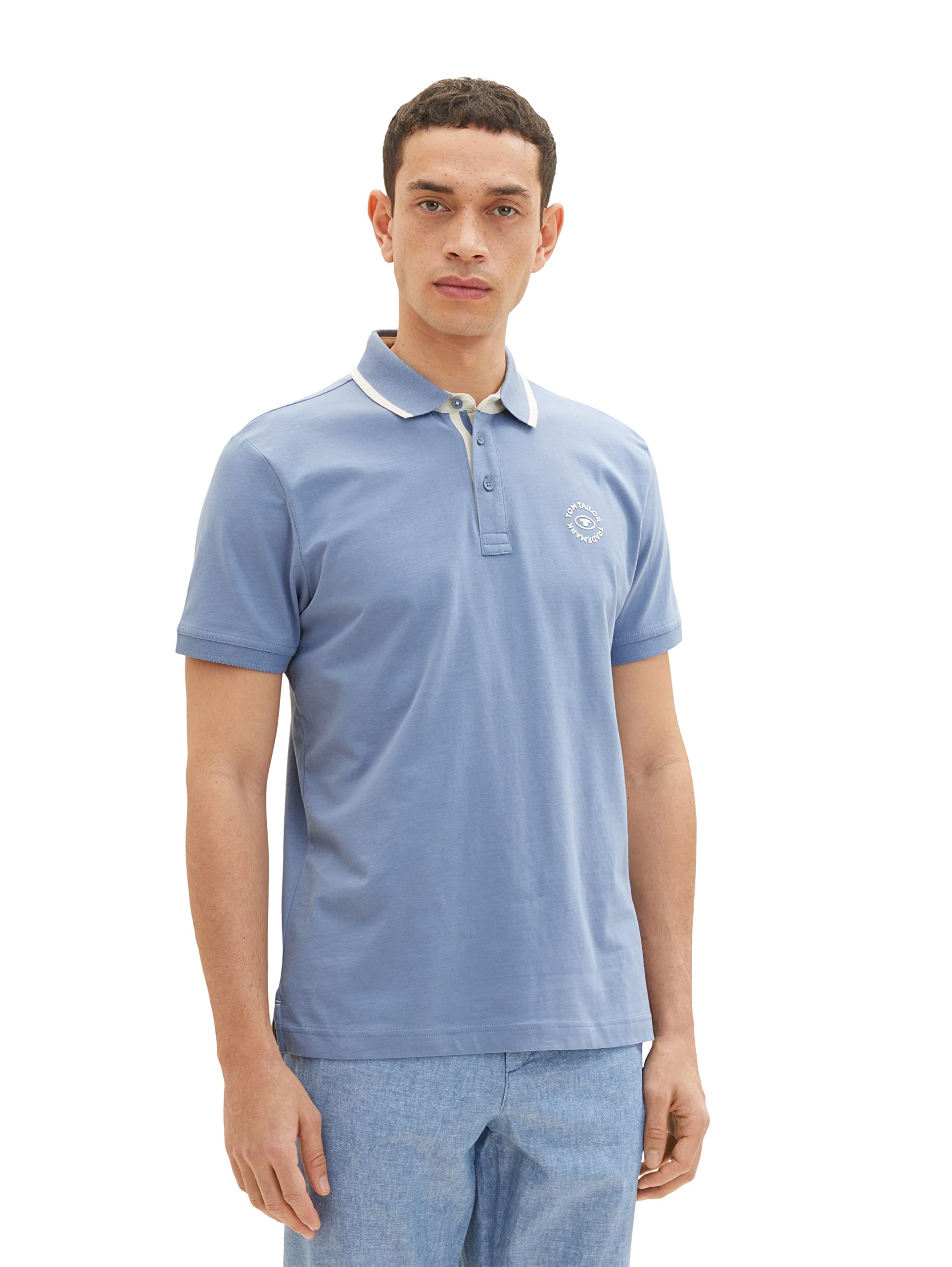 tom-tailor-herren-poloshirt-mit-logo-print-regular-fit-2 image 1