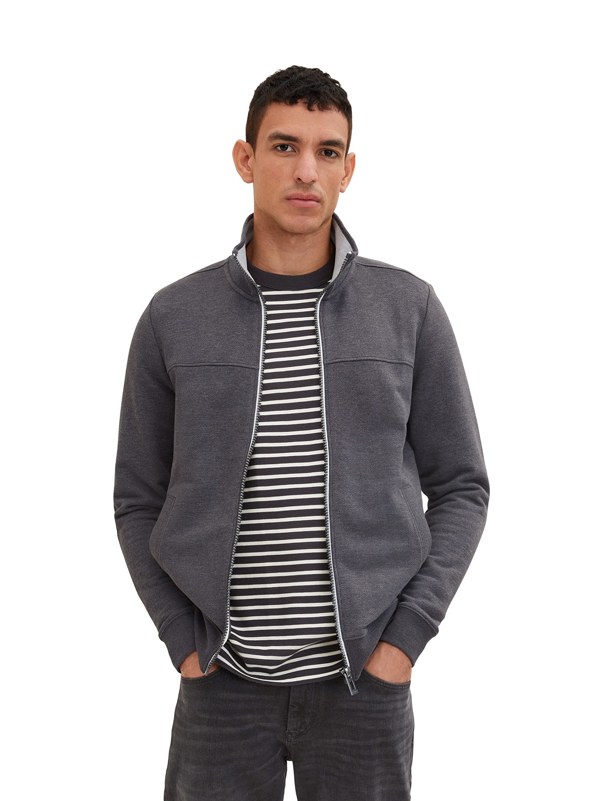 tom-tailor-herren-sweatjacke-mit-stehkragen image 5