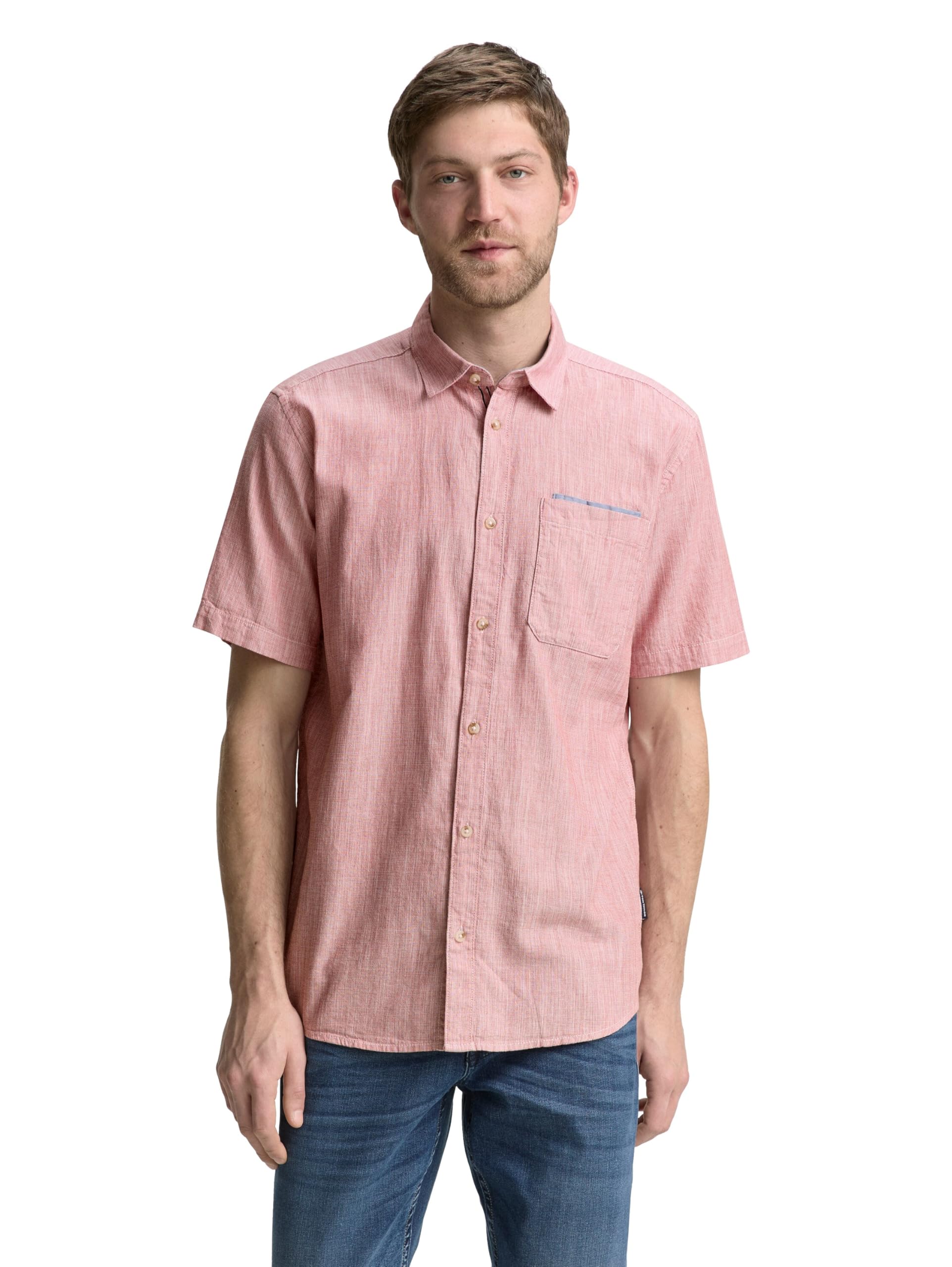 tom-tailor-herren-regular-fit-kurzarmhemd-aus-baumwolle image 8