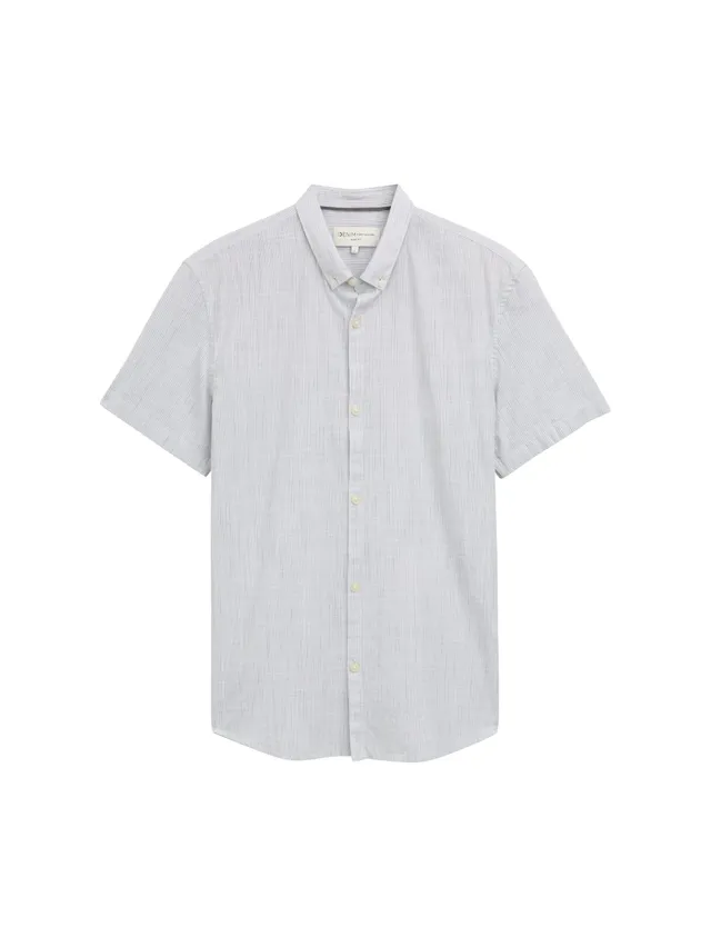 tom-tailor-denim-herren-relaxed-fit-kurzarmhemd-streifen image 1