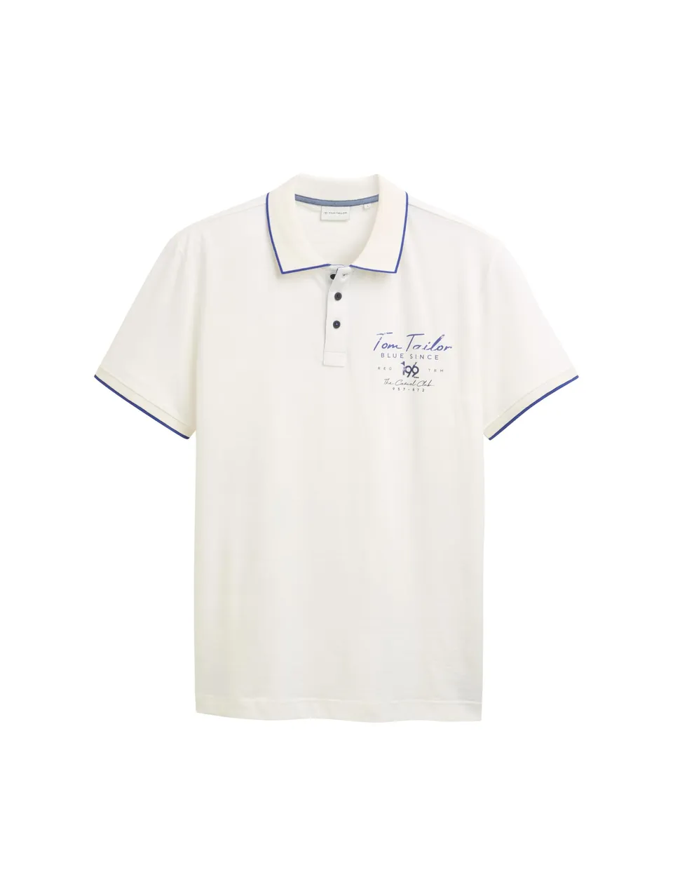 tom-tailor-herren-poloshirt-mit-logo-print-aus-baumwolle-klassisches-regular-fit image 1