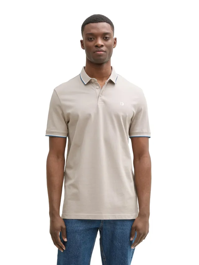 tom-tailor-denim-herren-piqu-poloshirt-logo-print image 1