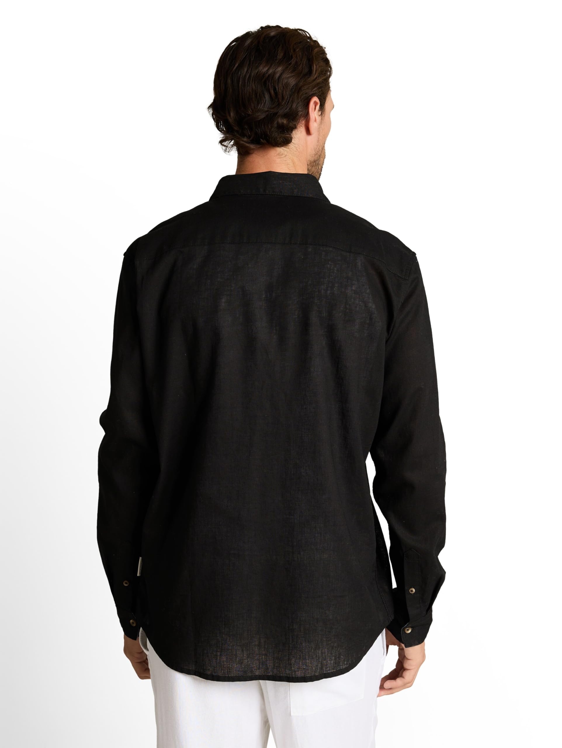 tom-tailor-herren-baumwollhemd-mit-leinen-2 image 3