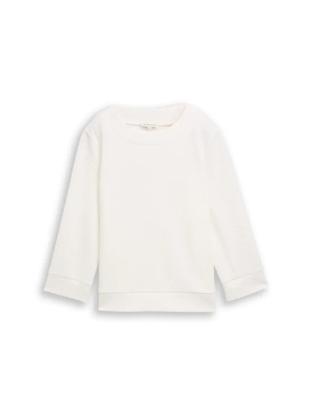 tom-tailor-damen-1049016-boxy-fit-sweatshirt-mit-7-8-arm image 1