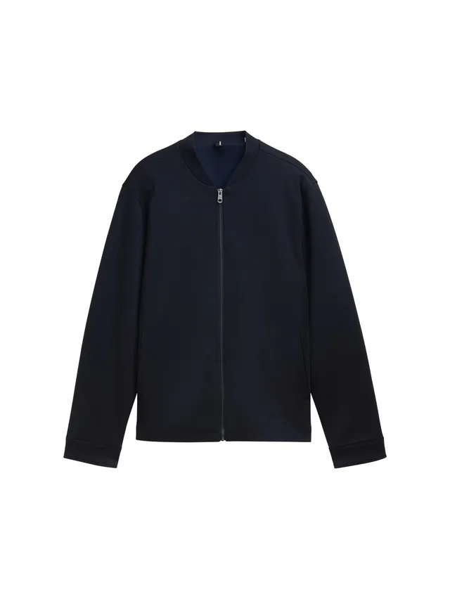 tom-tailor-herren-piqu-sakko-bomber-style-sky-captain-blue-m image 1