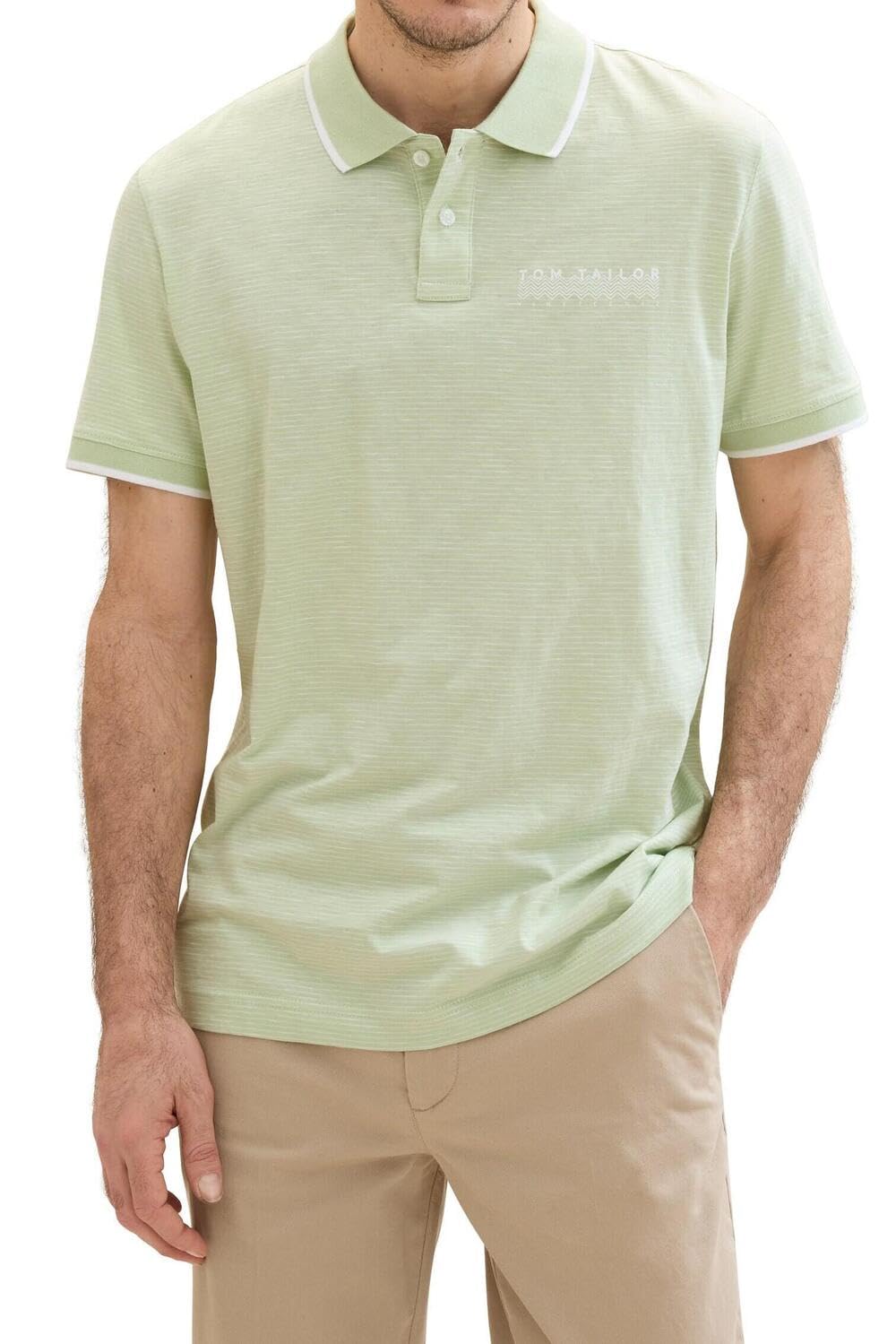 tom-tailor-herren-basic-poloshirt-mit-streifen-gestreiftes-poloshirt image 5