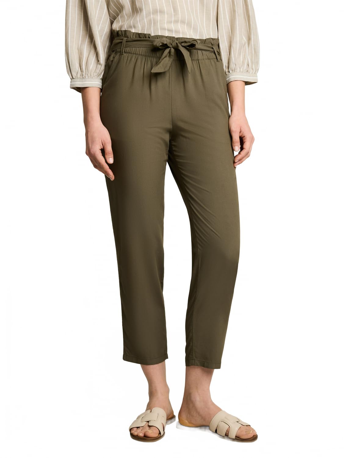 tom-tailor-damen-loose-slim-paperbag-hose image 6