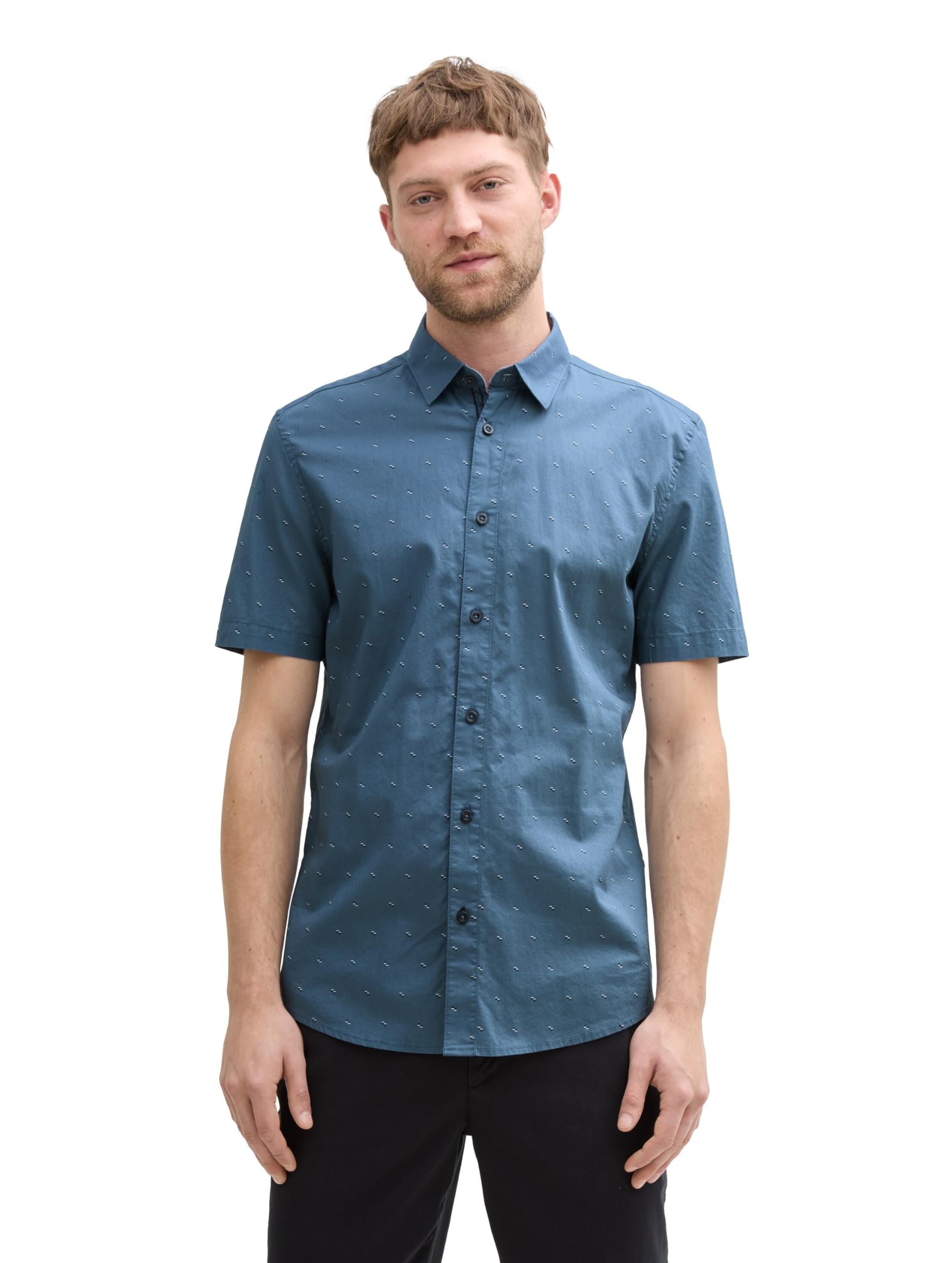 tom-tailor-herren-fitted-kurzarmhemd-mit-muster image 7