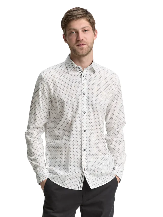 tom-tailor-herren-fitted-hemd-mit-muster image 1