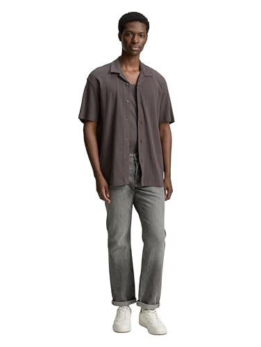 tom-tailor-denim-herren-kurzarmhemd-relaxed-fit-mit-struktur image 7