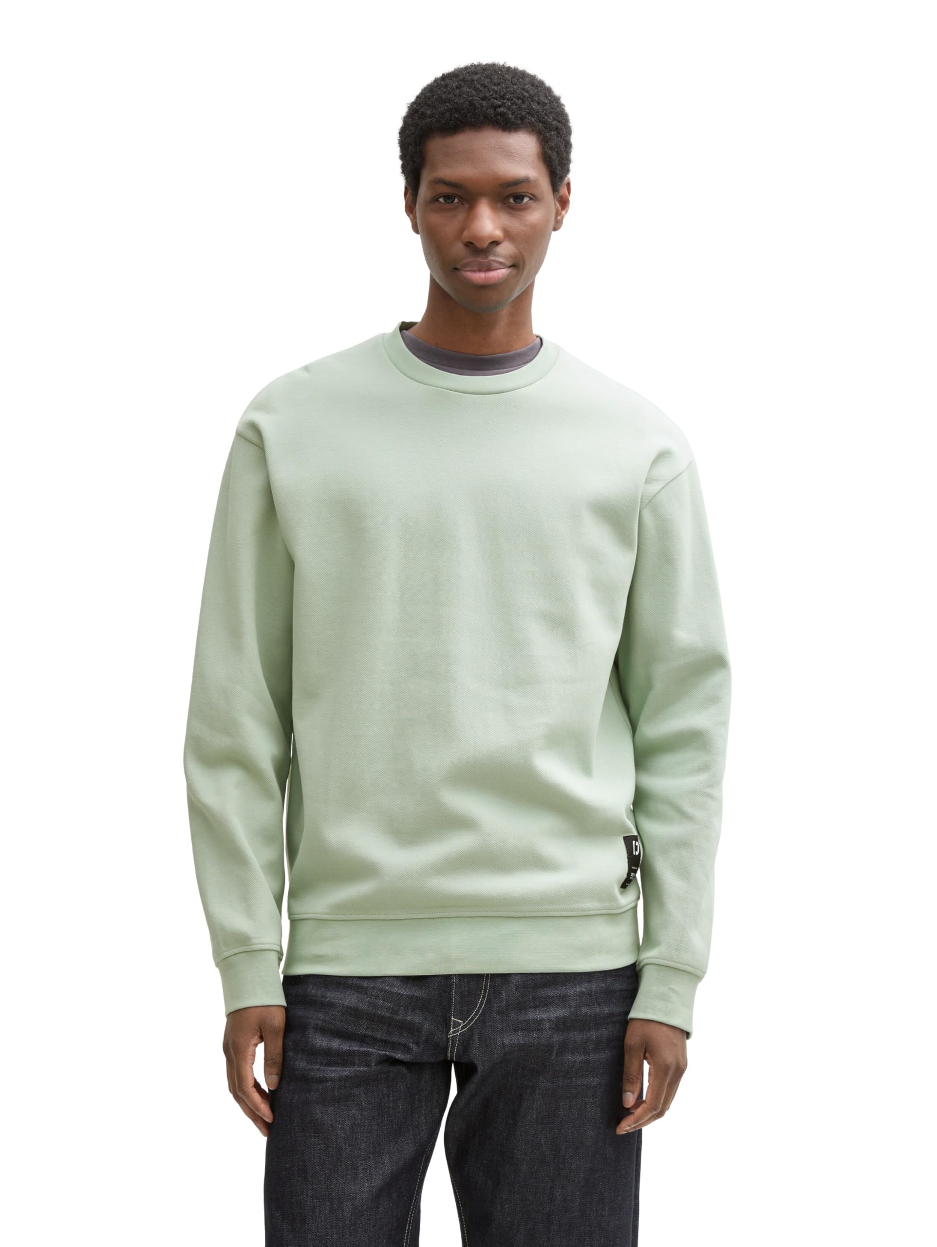 tom-tailor-denim-herren-basic-piqu-sweatshirt-rundhals image 6