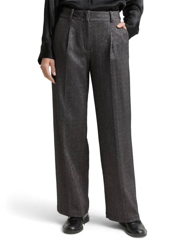 tom-tailor-damen-ttlea-wide-hose-mit-glitzer-effekt image 1