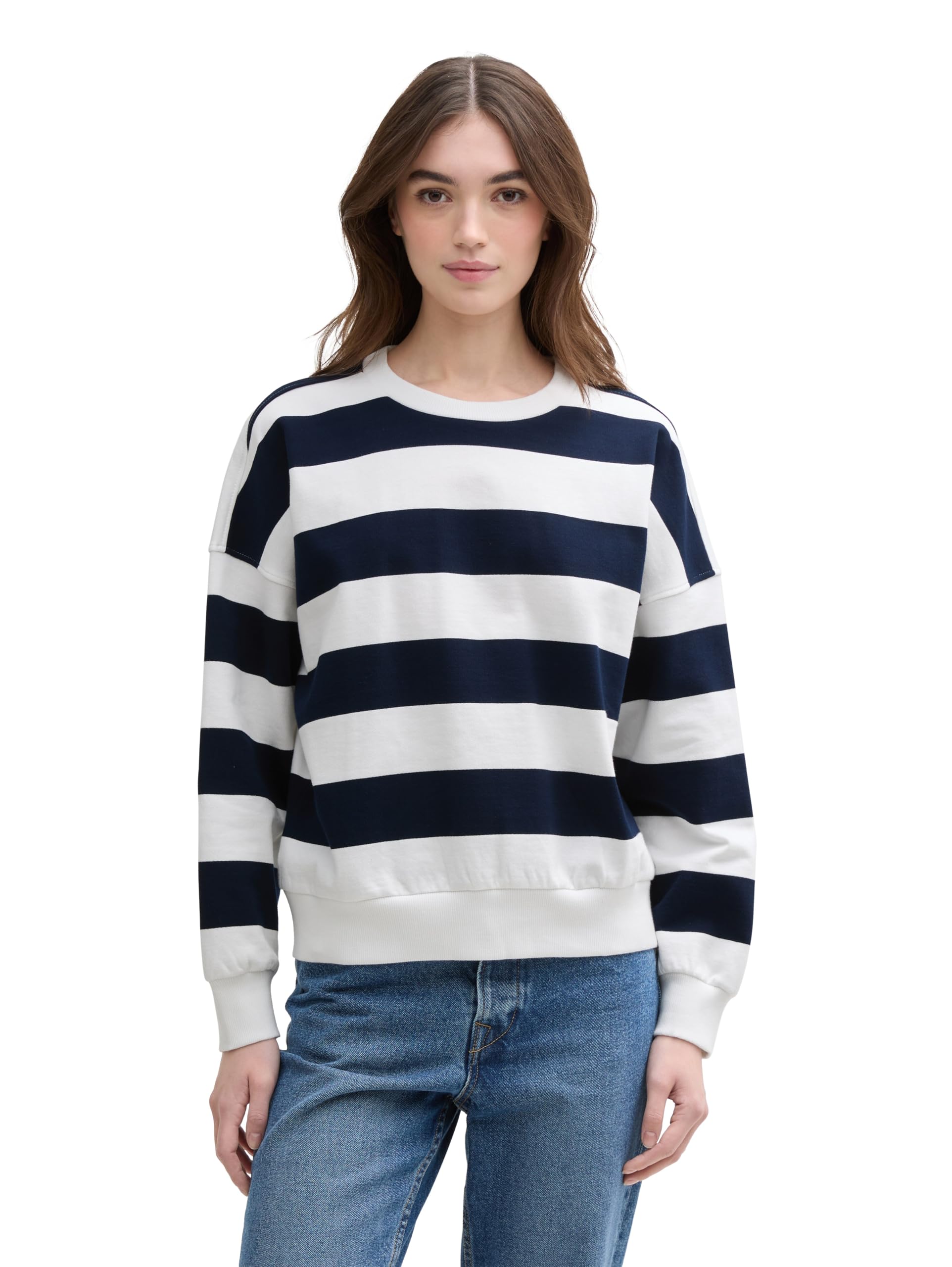 tom-tailor-denim-loose-fit-sweatshirt-damen image 1