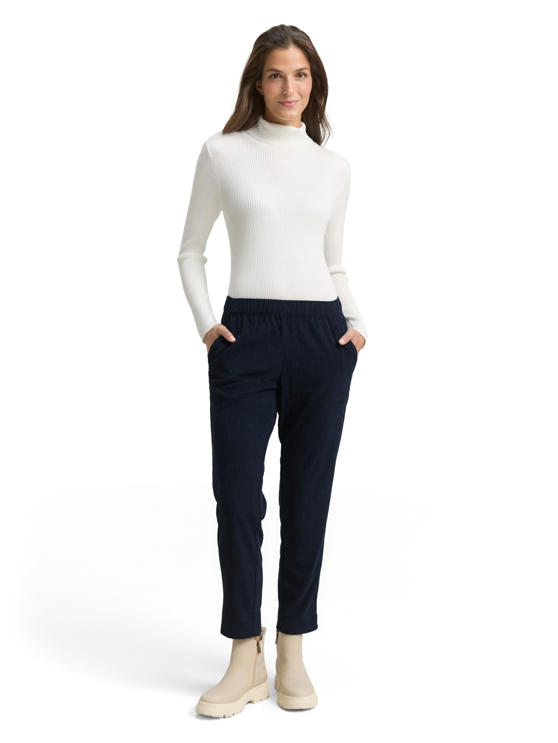 tom-tailor-damen-loose-slim-cordhose-lockere-passform-mit-schmalem-bein-kurz-ber image 5