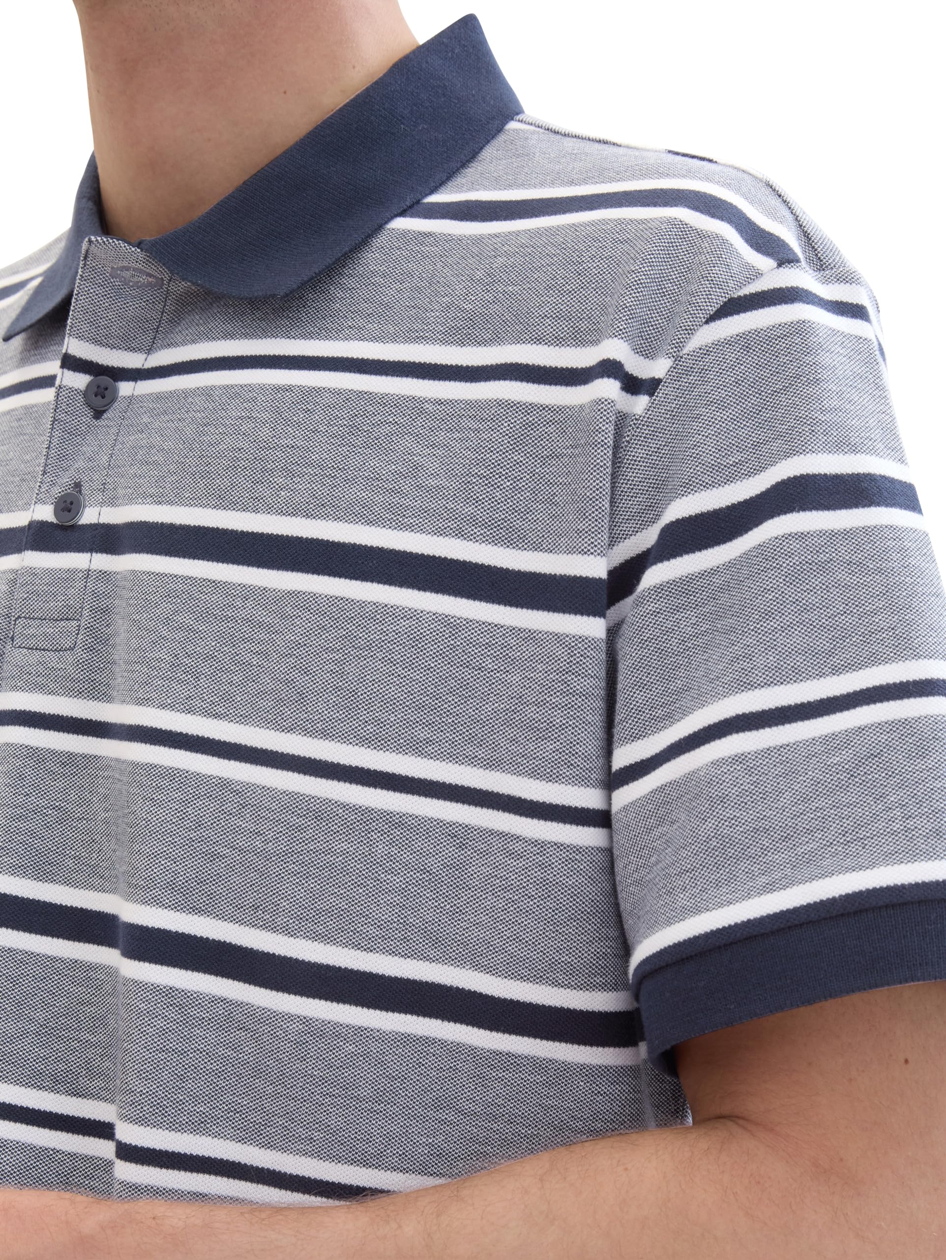 tom-tailor-herren-basic-piqu-poloshirt-mit-streifen image 5