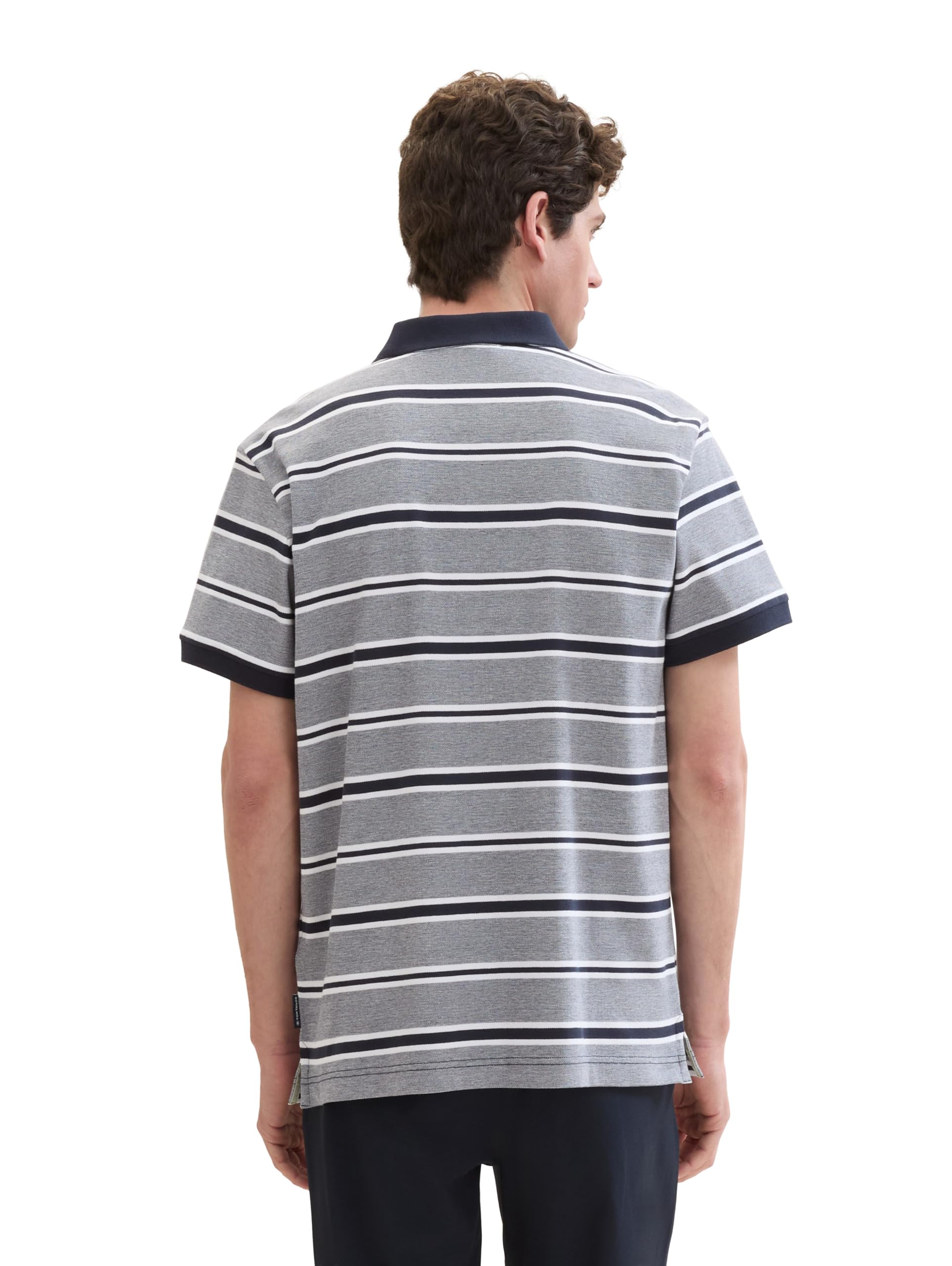 tom-tailor-herren-basic-piqu-poloshirt-mit-streifen image 3