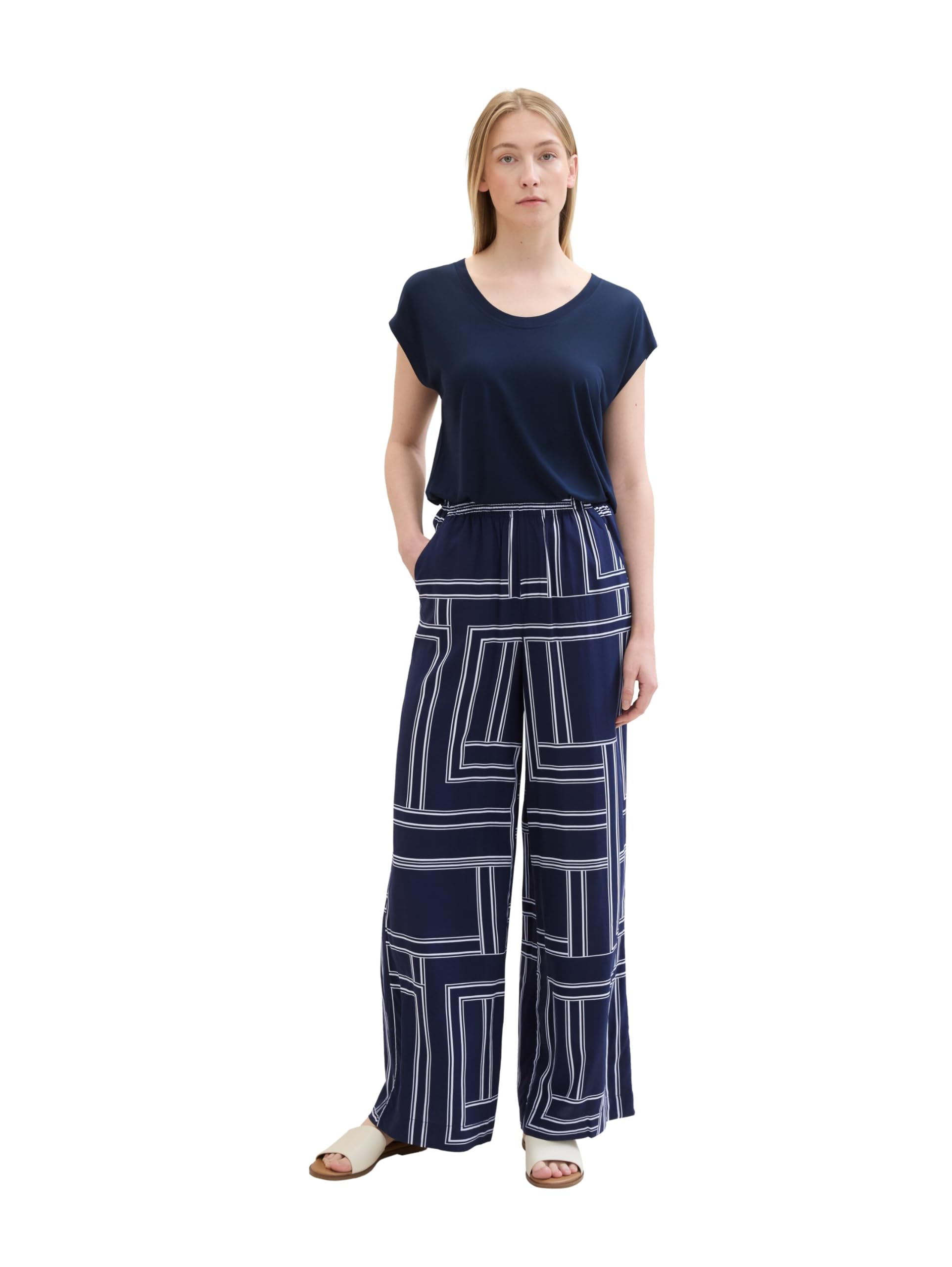 tom-tailor-damen-loose-fit-palazzo-hose image 3