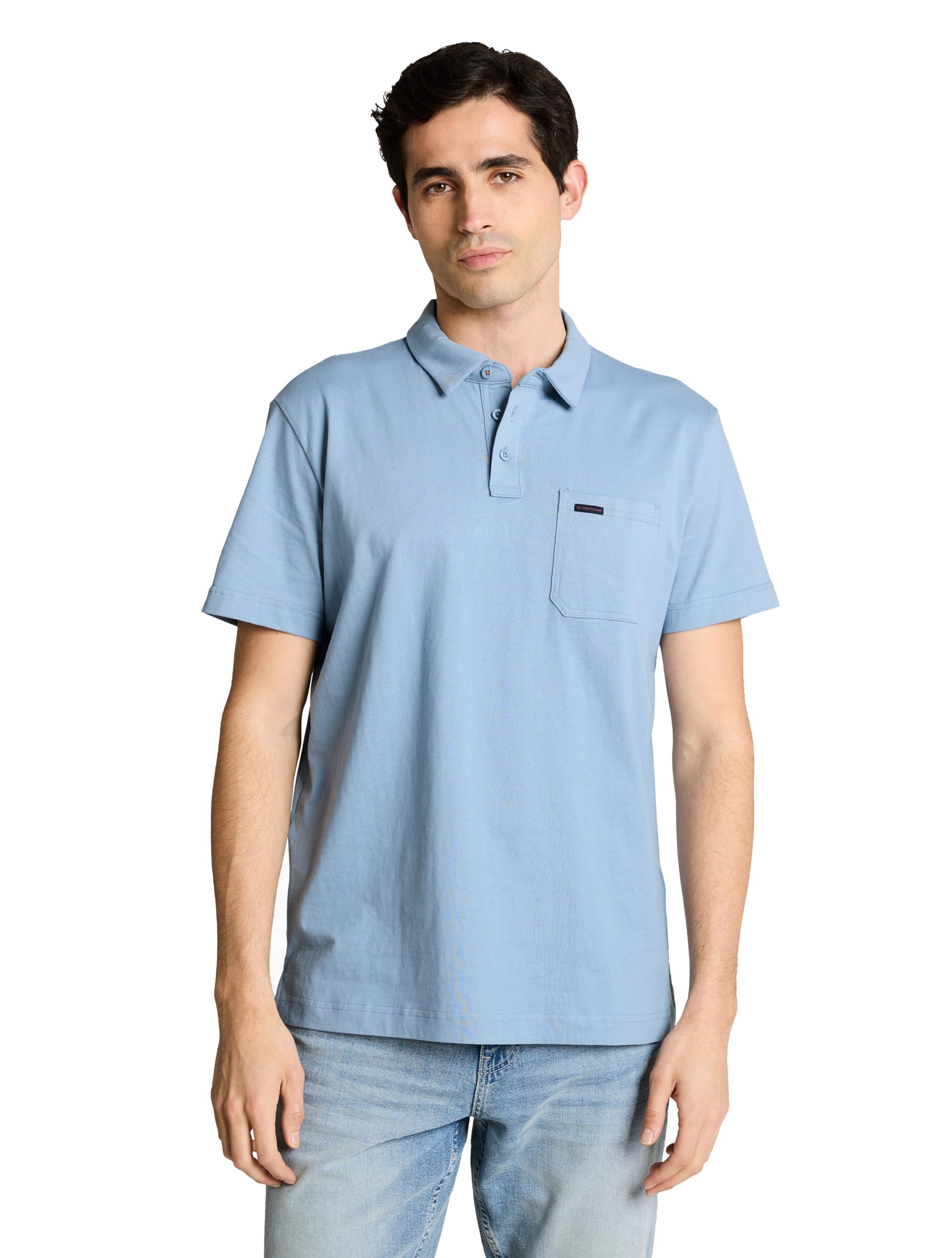 tom-tailor-herren-poloshirt-mit-brusttasche-regular-fit-klassische-passform image 6