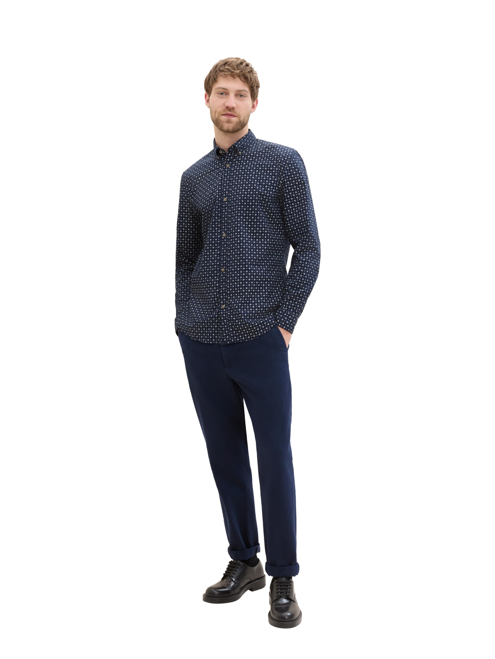 tom-tailor-denim-herren-hemd-fitted-printed-slim-fit image 4