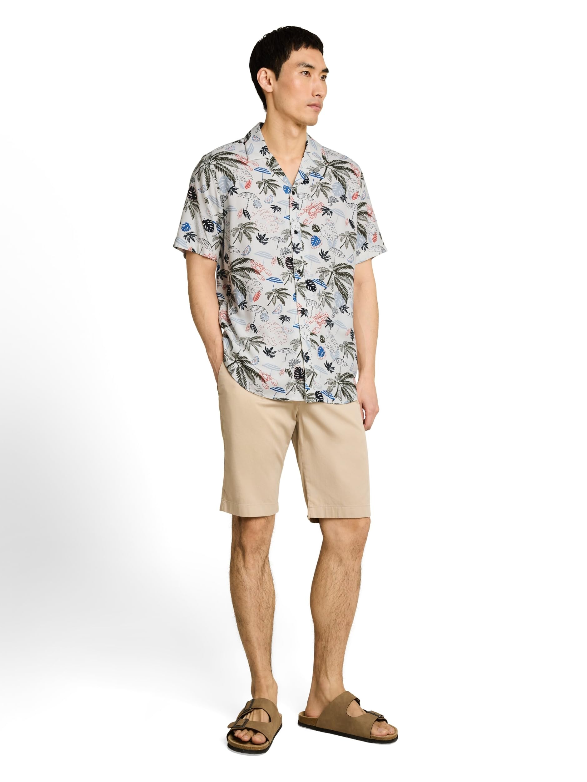 tom-tailor-herren-1050943-regular-fit-resort-kurzarmhemd-aus-viskose image 2