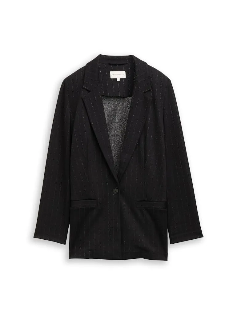 tom-tailor-1048646-damen-loose-fit-blazer-mit-glitzer-effekt image 1