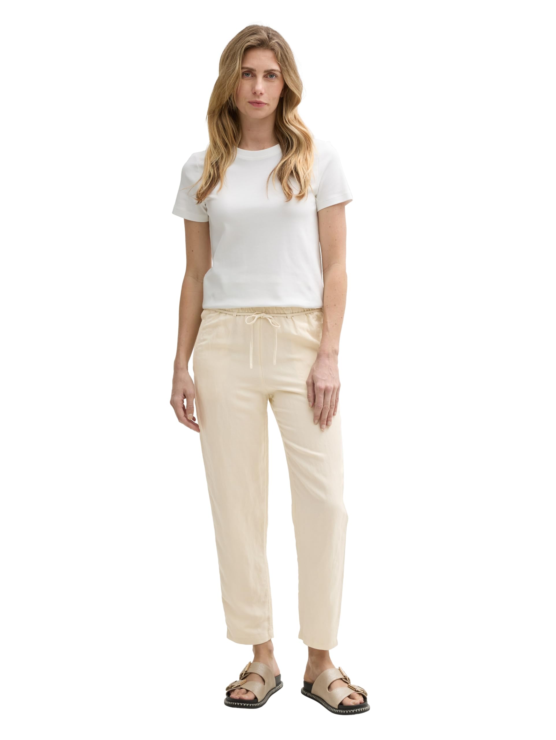 tom-tailor-damen-loose-slim-hose-mit-leinenanteil image 2
