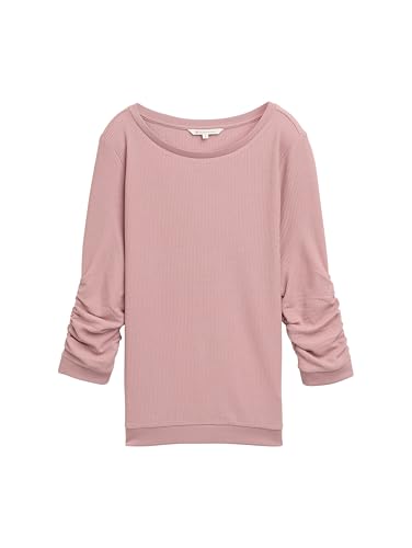tom-tailor-denim-damen-1044659-basic-sweatshirt-mit-raffungen-sweatshirt-f-r-dam image 7