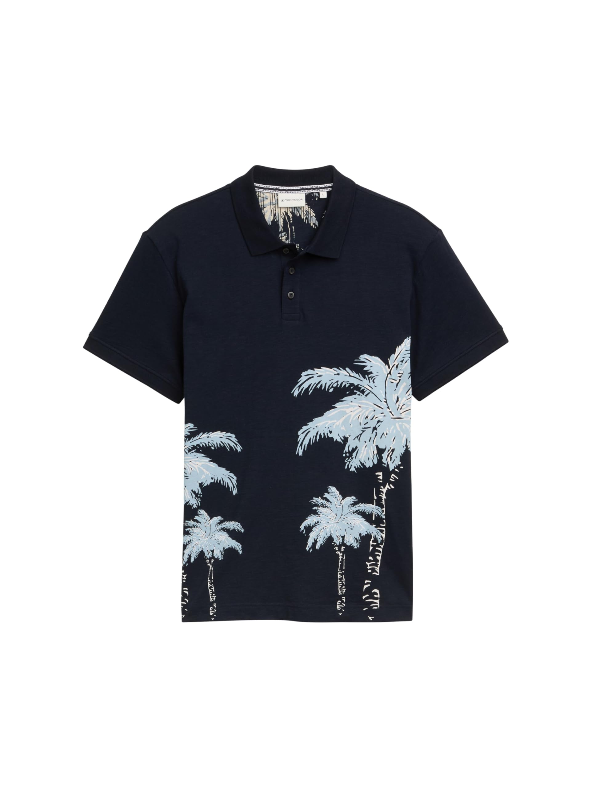 tom-tailor-herren-poloshirt-mit-palmen-print-2 image 1