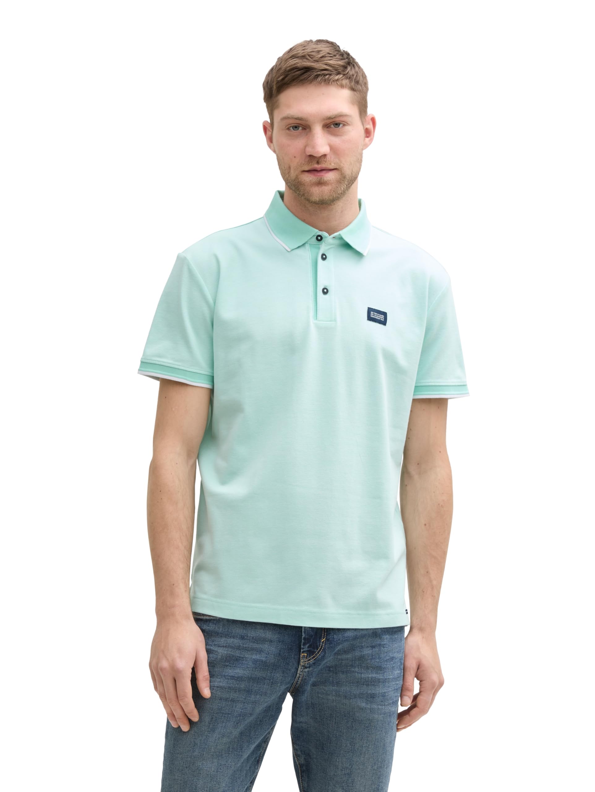 tom-tailor-herren-piqu-poloshirt-mit-logo-label image 7